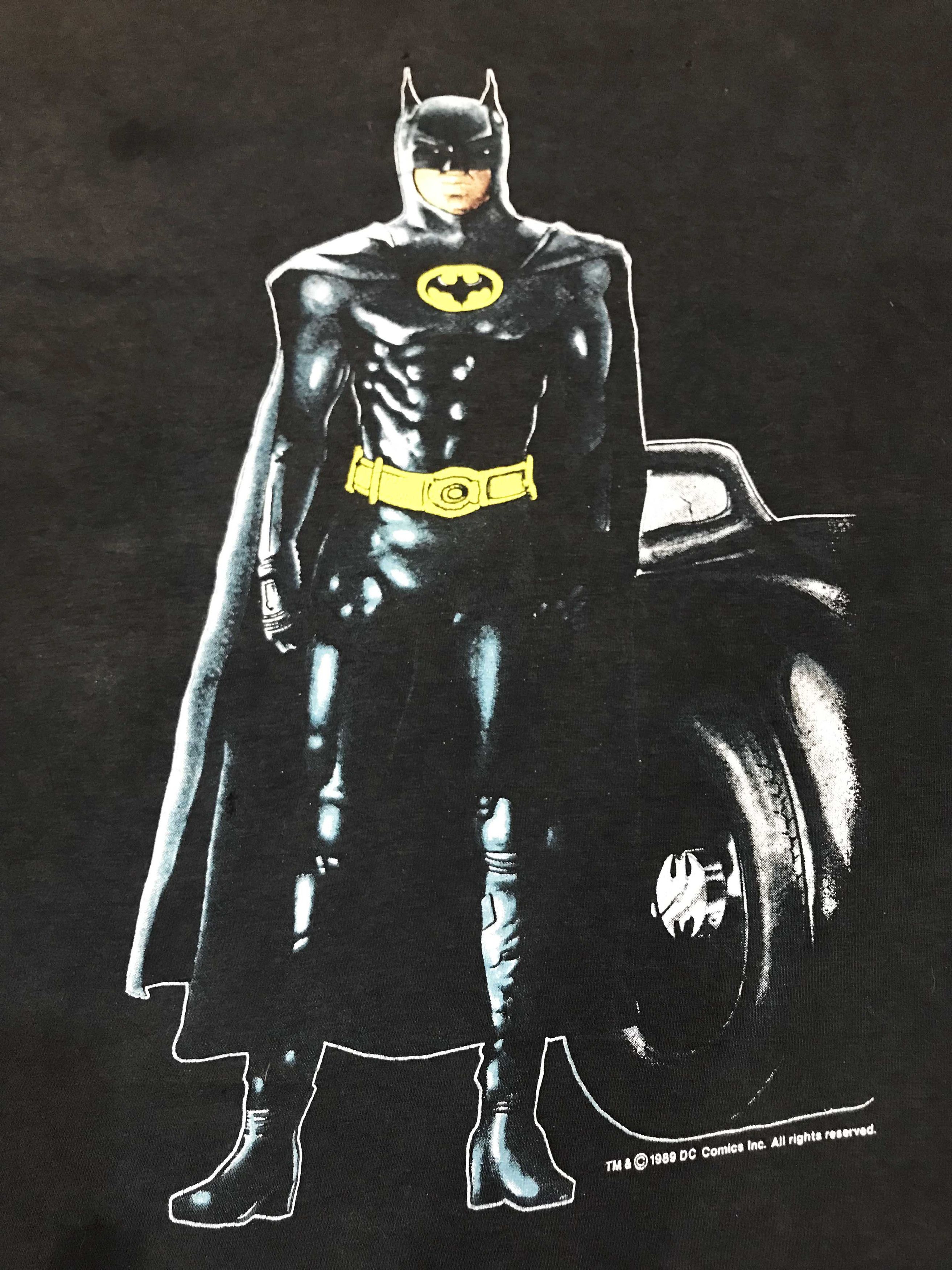 Vintage Vintage 1989 Batman DC Comics Movie Double Side T-Shirt Size US L / EU 52-54 / 3 - 2 Thumbnail