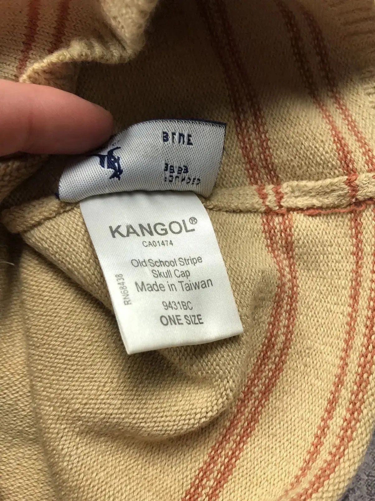 Kangol KANGOL Vintage Mini Logo Hat Streetwear Casual Mens Beige Size ONE SIZE - 8 Thumbnail