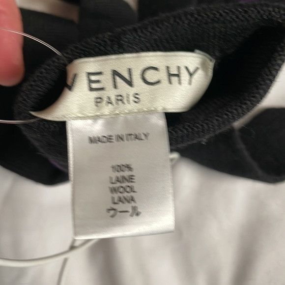 Givenchy Givenchy Logo Cuff Wool Gloves black and purple Size ONE SIZE - 5 Thumbnail