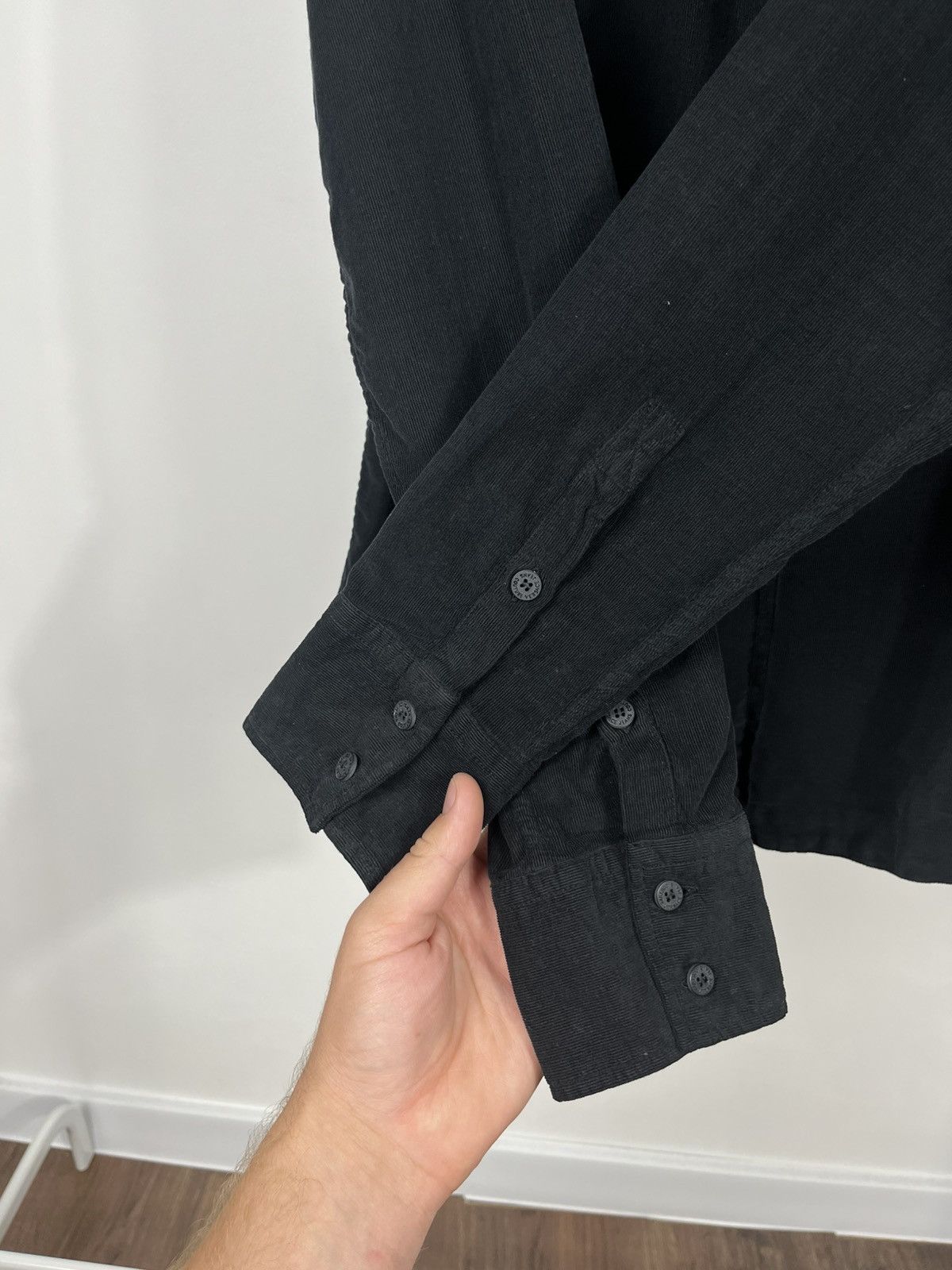 Versace Jeans Couture Versace Jeans Couture Black Corduroy Shirt Logo L Italy Size US L / EU 52-54 / 3 - 10 Thumbnail