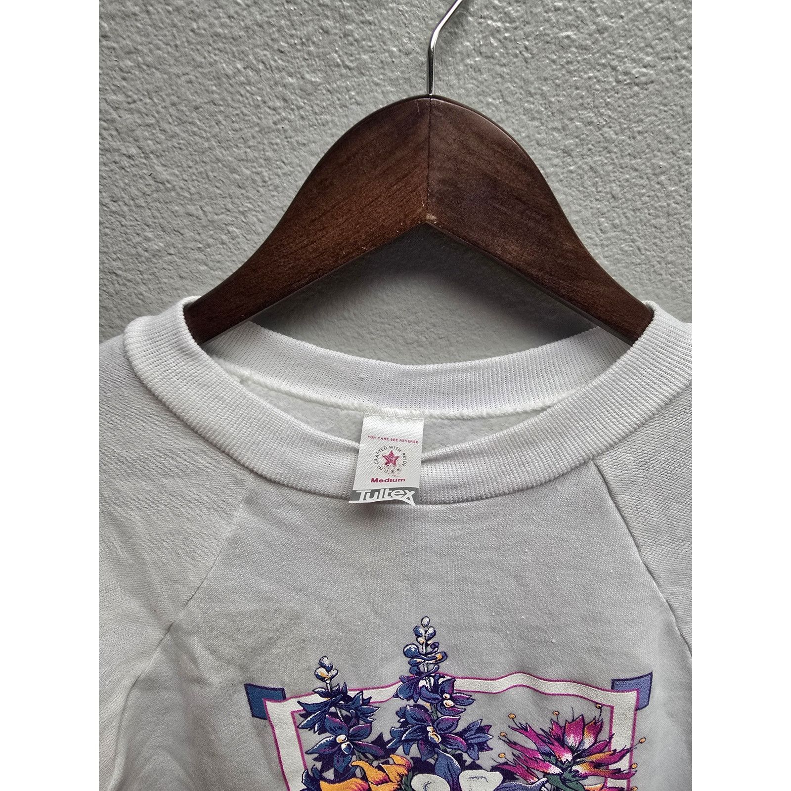 Tultex × Vintage Vintage Yellowstone Sleeper Sweatshirt Wildflower M VTG 90s Size L / US 10 / IT 46 - 5 Thumbnail