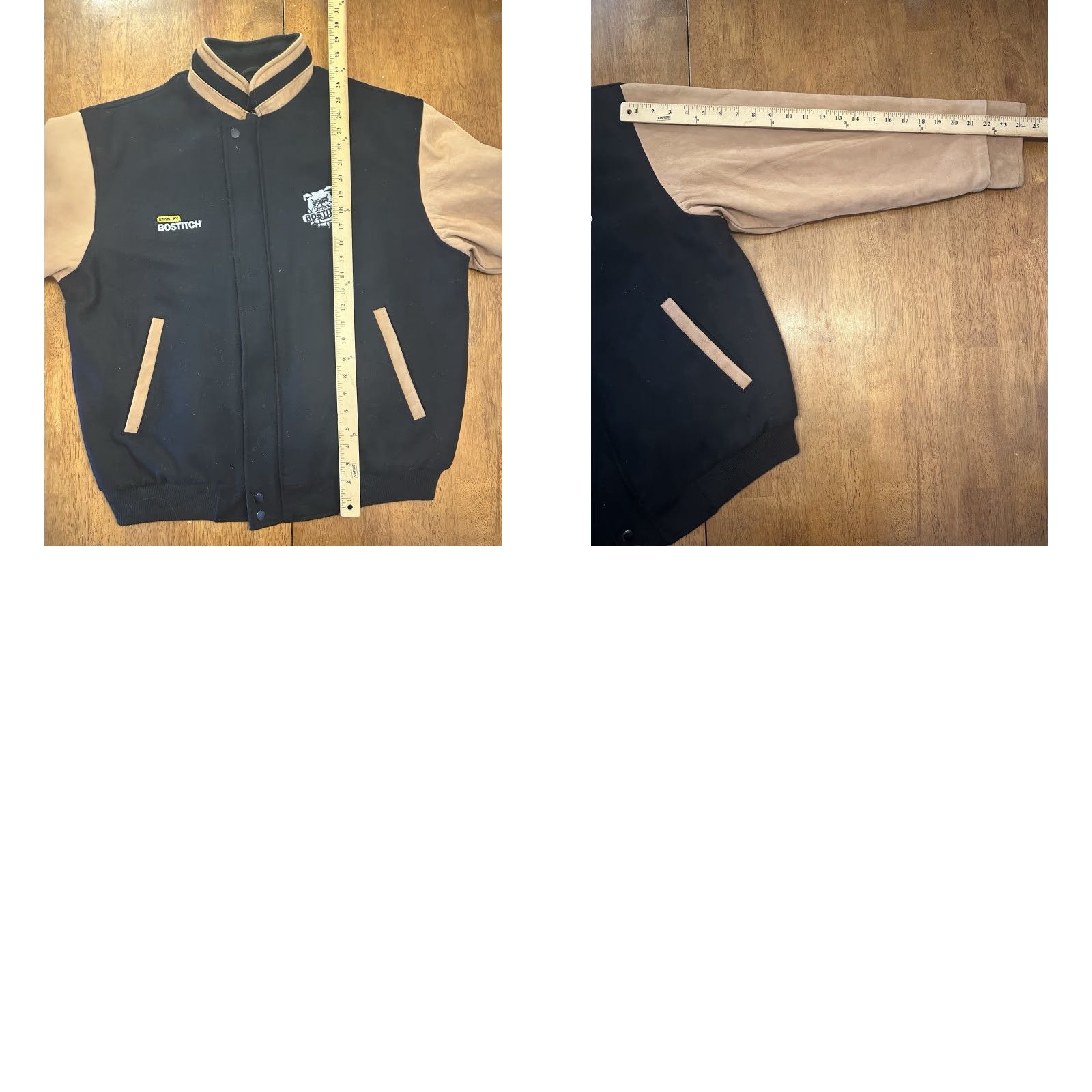 Vintage VINTAGE Stanley Tools Bostitch Bulldog Wool Blend Bomber Jacket Large Size US L / EU 52-54 / 3 - 8 Thumbnail