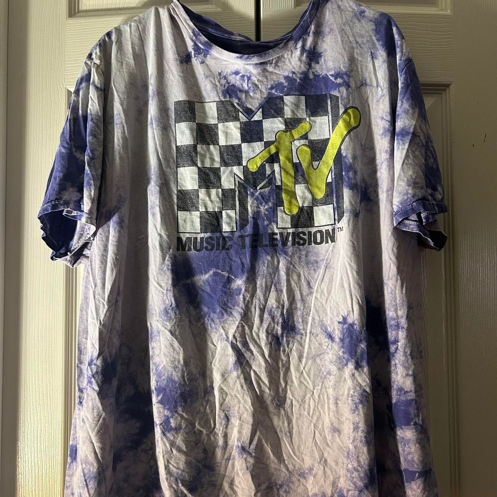 Other (XL) Purple Tie Dye MTV Shirt Size XL / US 12-14 / IT 48-50 - 2 Thumbnail