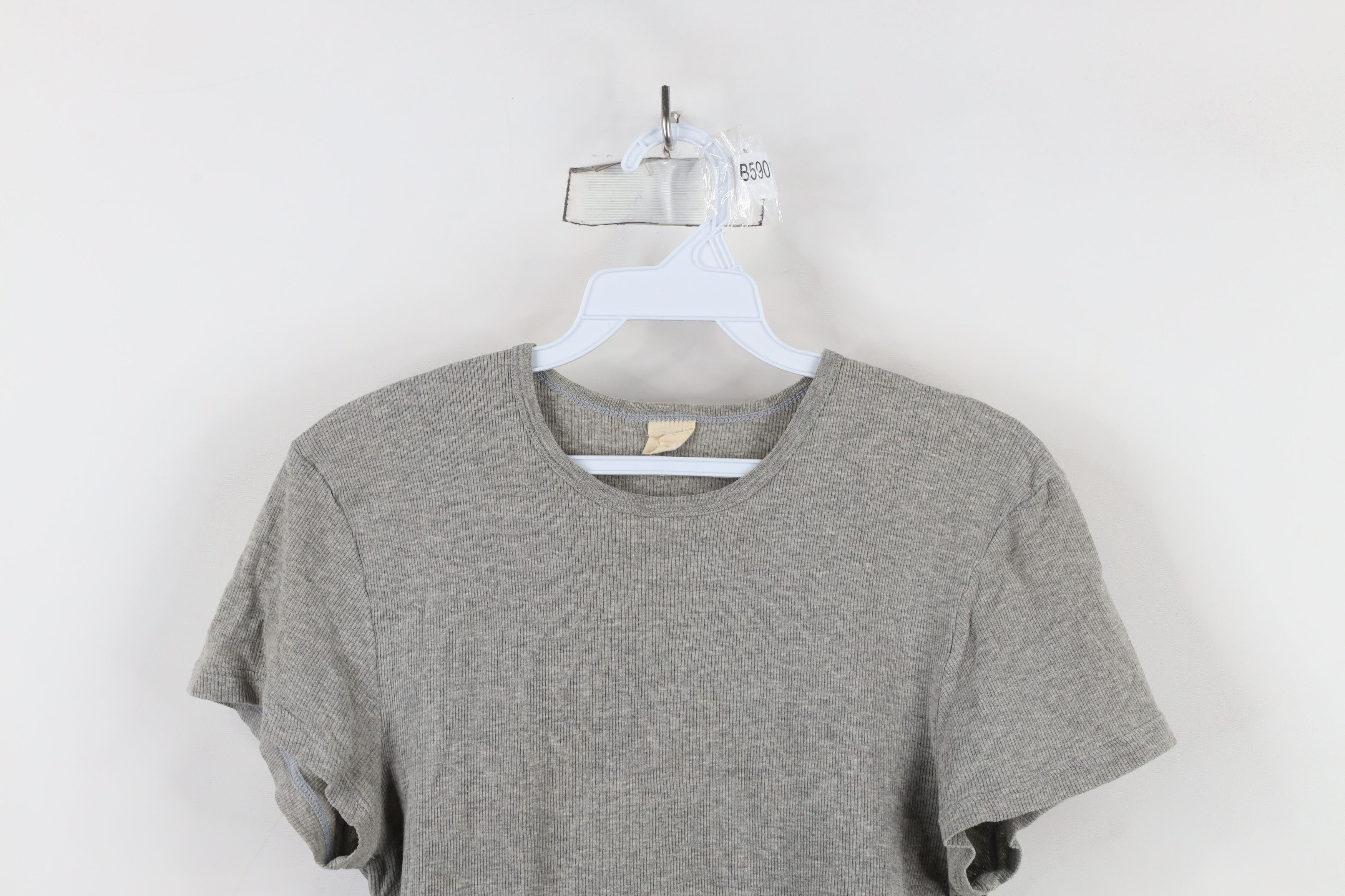 Abercrombie & Fitch × Vintage Vintage 90s Y2K Abercrombie & Fitch Ribbed Knit T-Shirt Size L / US 10 / IT 46 - 2 Thumbnail