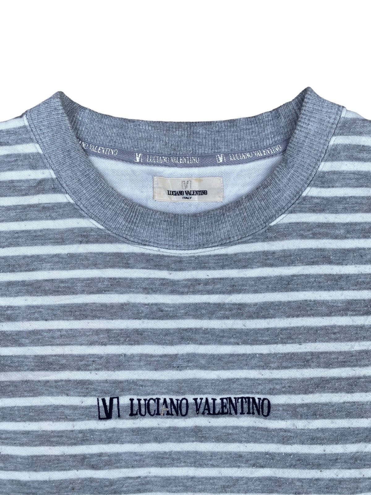 Designer × Valentino × Vintage Vintage Luciano Valentino Stripes Sweatshirt. #D2 Size US XL / EU 56 / 4 - 2 Thumbnail