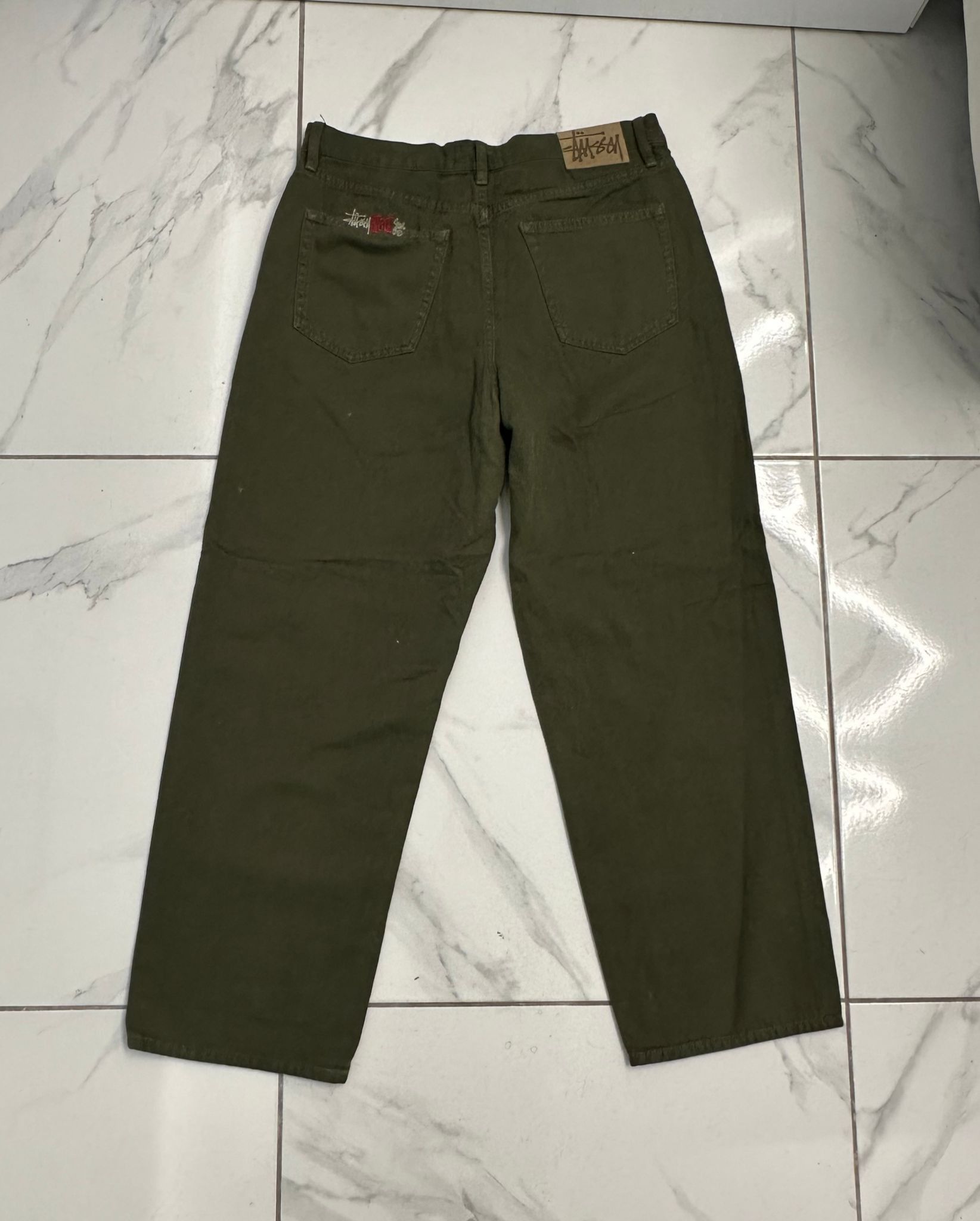 Stussy Stussy Big Ol Jean Size 28 Olive Drab Size US 28 / EU 44 - 1 Thumbnail