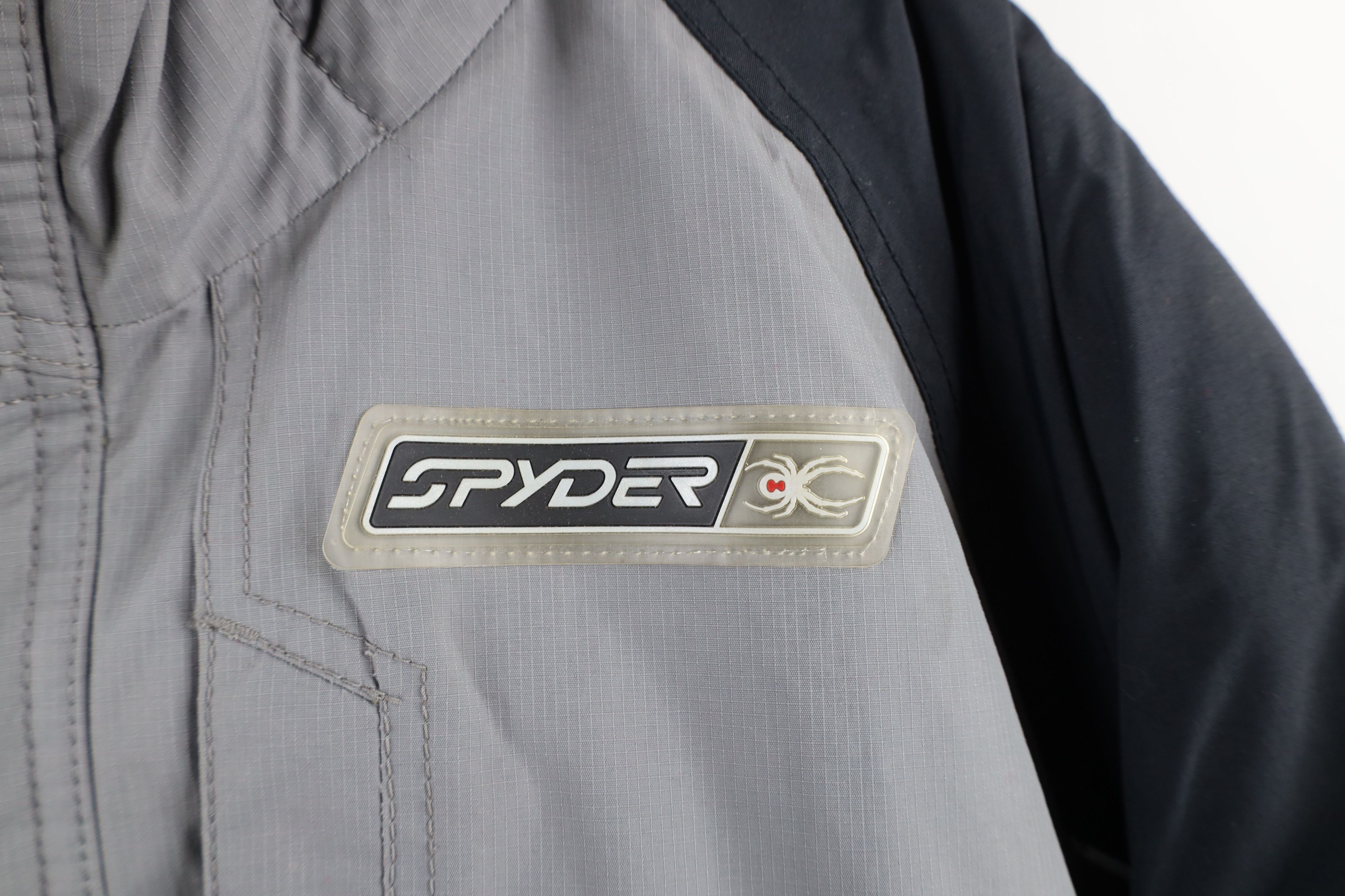 Spyder × Vintage Vintage Spyder Hooded Skiing Snowboard Puffer Jacket Gray Size US L / EU 52-54 / 3 - 4 Thumbnail