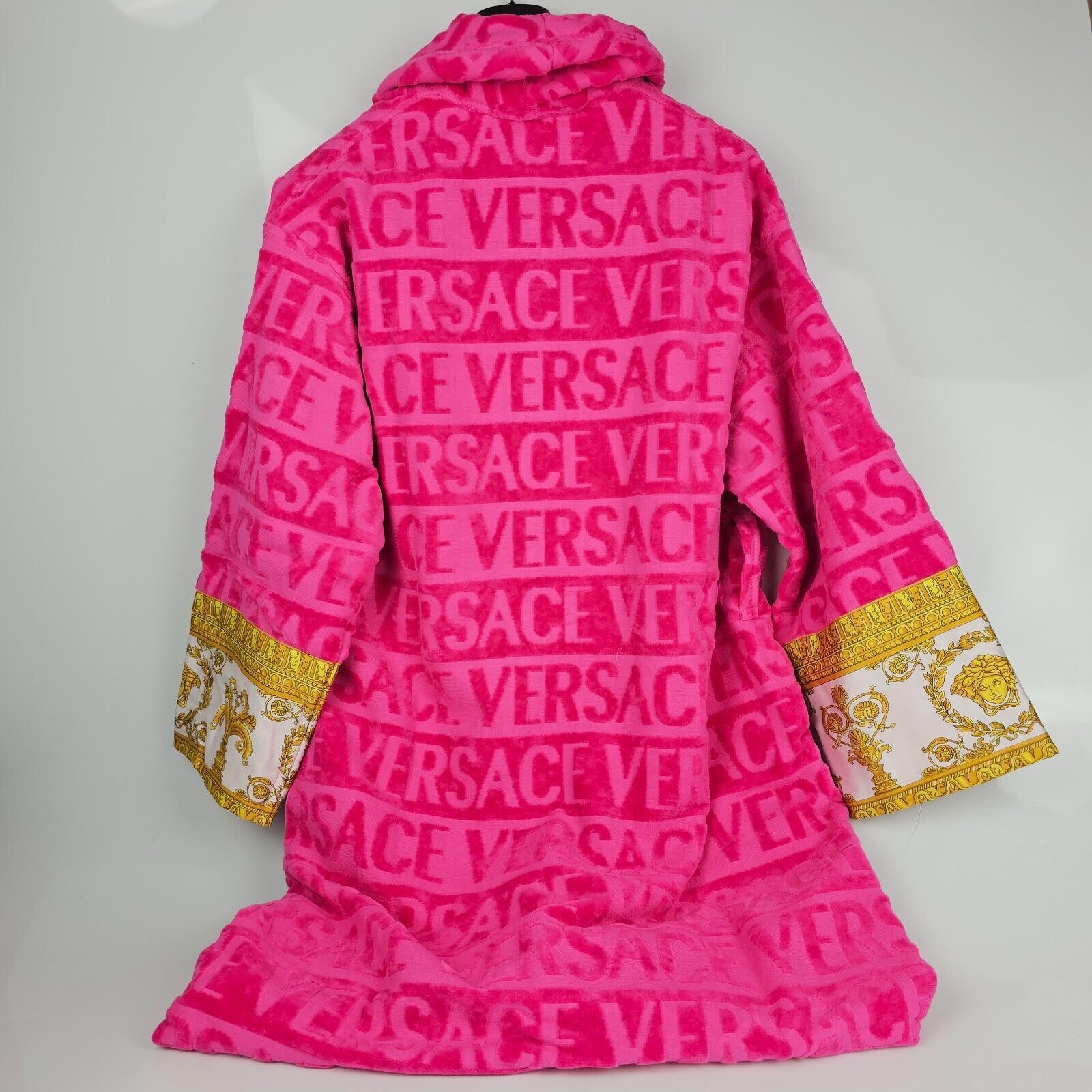 Versace Versace Baroque Print Pink Long Bathrobe New M Size US M / EU 48-50 / 2 - 10 Thumbnail
