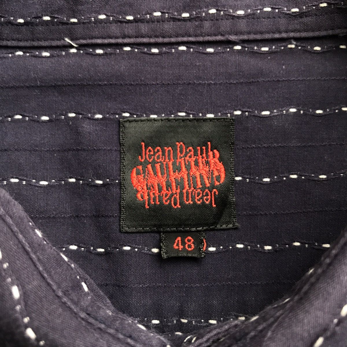 Jean Paul Gaultier Jean Paul Gaultier sashiko pattern shirt Size US M / EU 48-50 / 2 - 8 Thumbnail