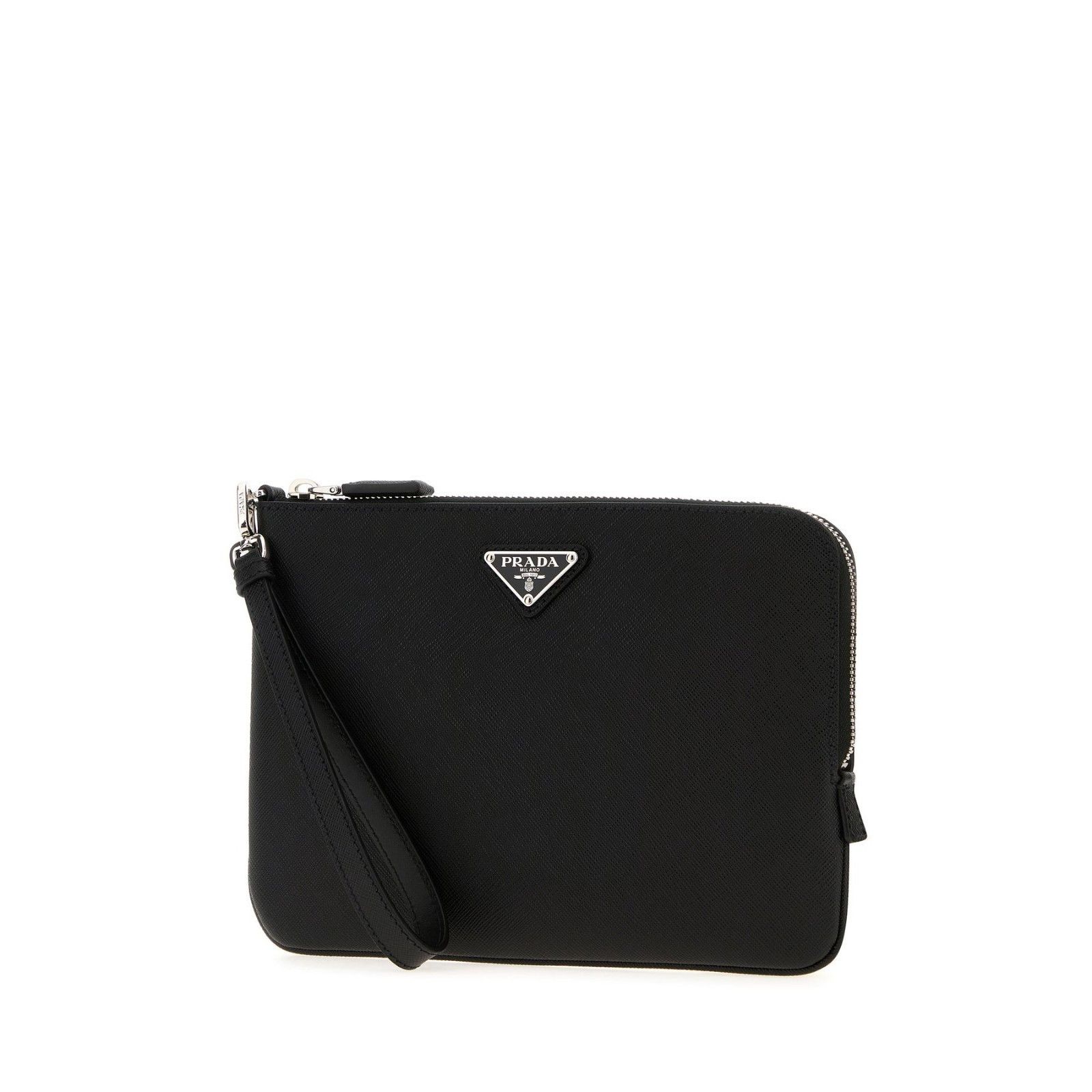 Prada Prada Black Leather Clutch New & Authentic Size ONE SIZE - 3 Thumbnail