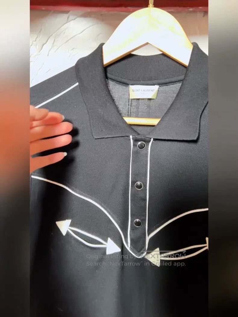 Saint Laurent Paris Saint Laurent Paris Polos Size US S / EU 44-46 / 1 - 1 Thumbnail