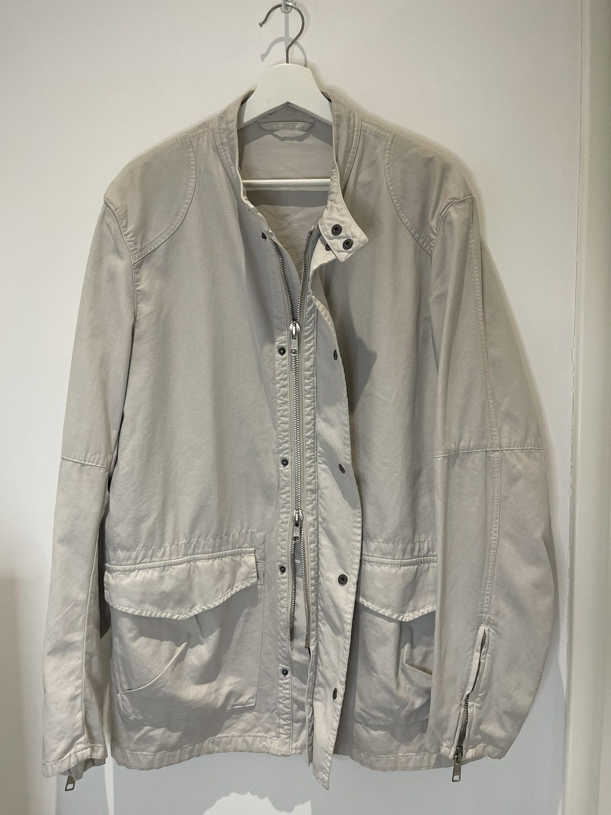 Maison Margiela Maison Martin Margiela SS06 Light Grey Cotton Field Jacket Size US L / EU 52-54 / 3 - 9 Thumbnail