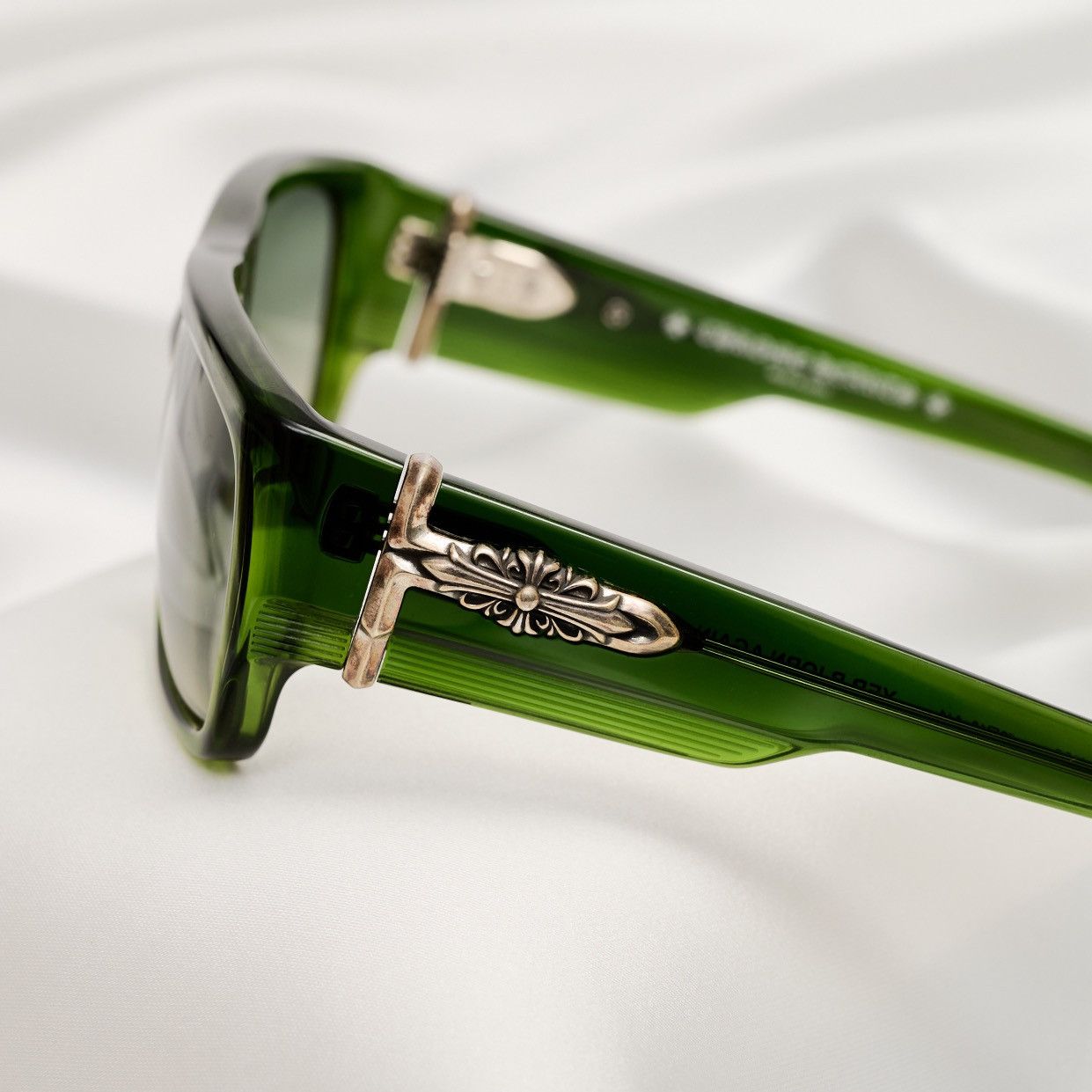 Chrome Hearts CHROME HEARTS YER BJORN AGAIN MOSS SUNGLASSES Size ONE SIZE - 3 Thumbnail