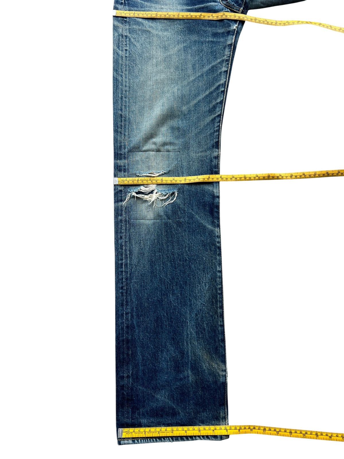 Vintage 90s Levis 503B Distressed Selvedge Denim Jeans 31x36