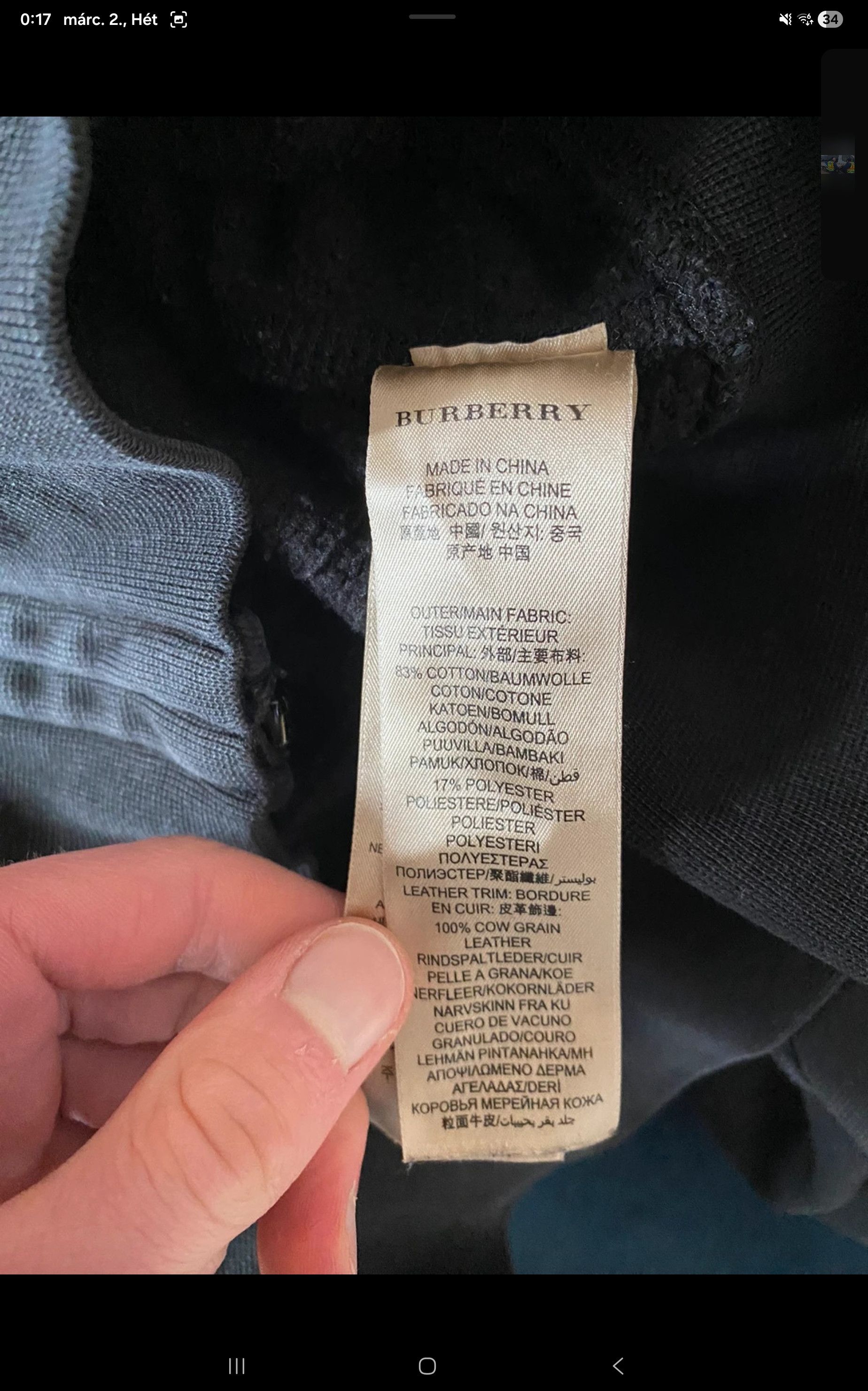 Burberry Burberry zip up hoodie Size US XL / EU 56 / 4 - 5 Thumbnail