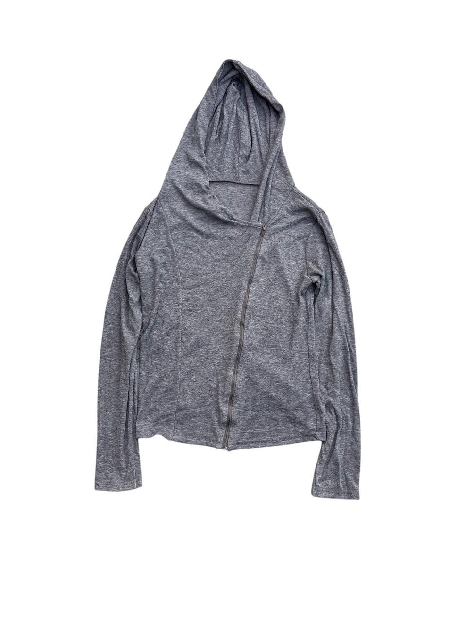 Japanese Asymmetrical Zip Hoodies Poncho Archive