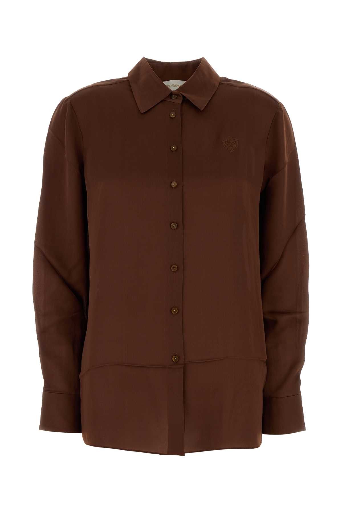 Chocolate Satin Hypnotic Shirt