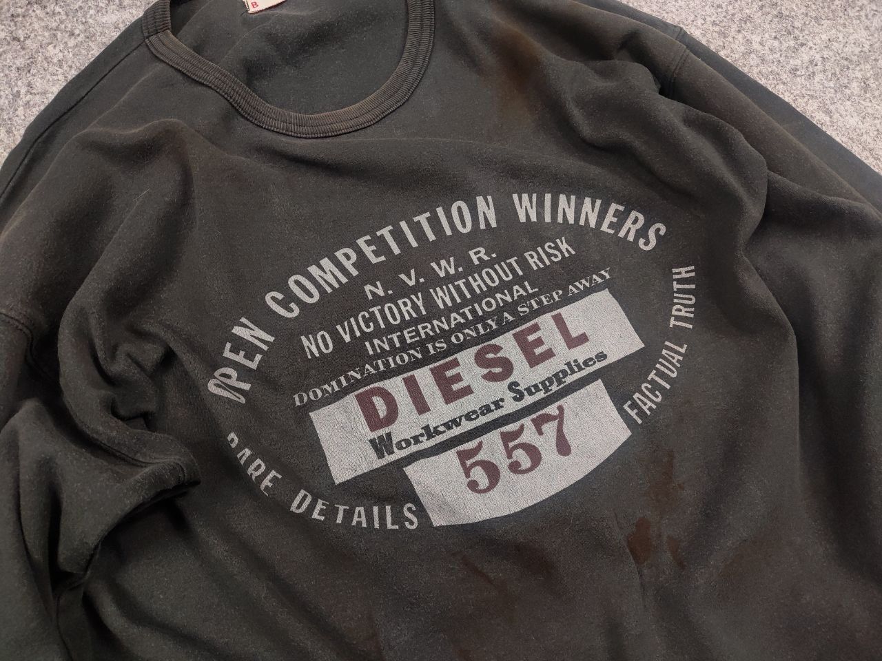 Diesel Vintage Diesel 1955 Logo Faded Distressed Black long sleeve Size US M / EU 48-50 / 2 - 5 Thumbnail