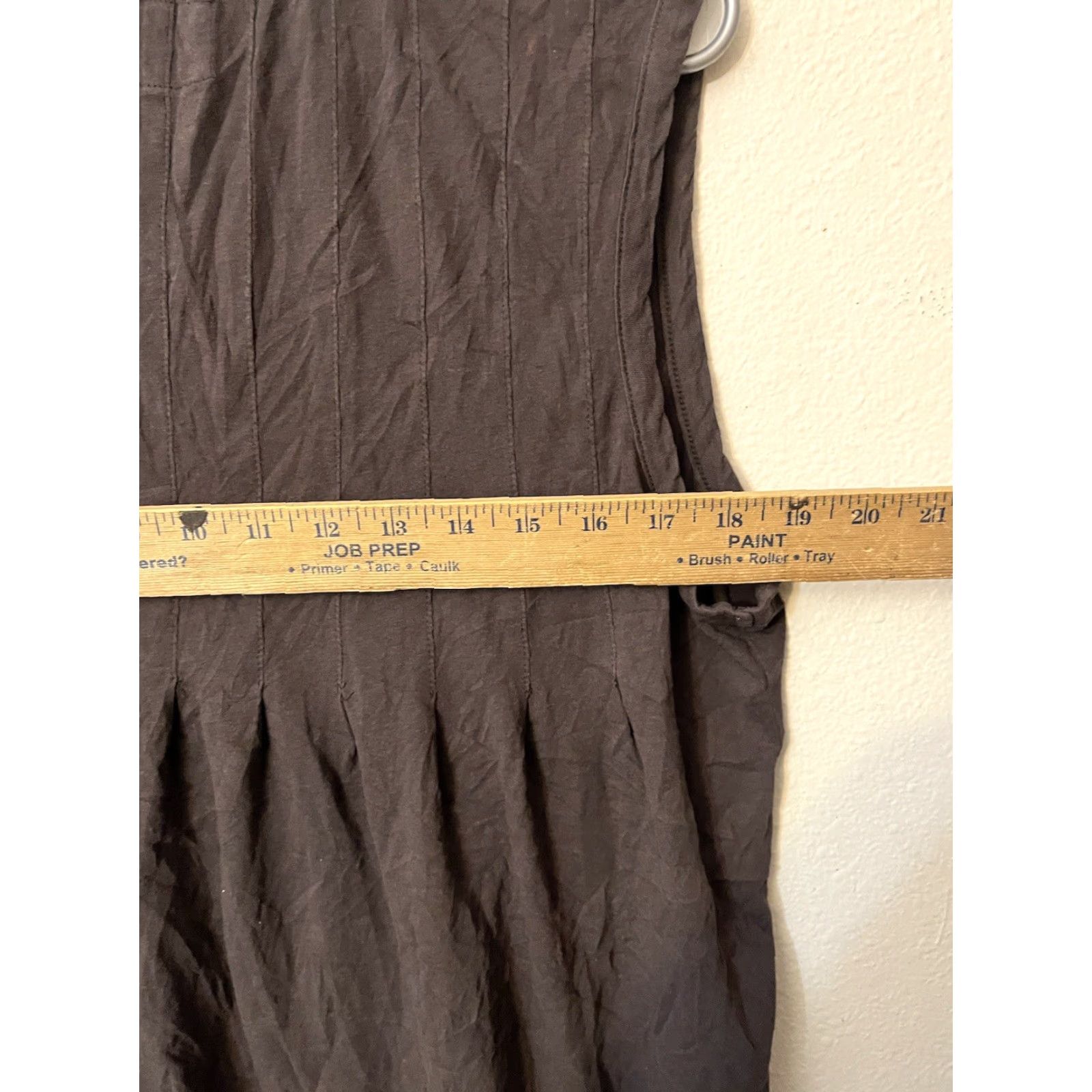 DKNY DKNY Jeans Sleeveless T-Shirt Women XL Brown Henley Ruched Shirt 24.0 inches Sleeveless T-Shirt Size XL / US 12-14 / IT 48-50 - 5 Thumbnail