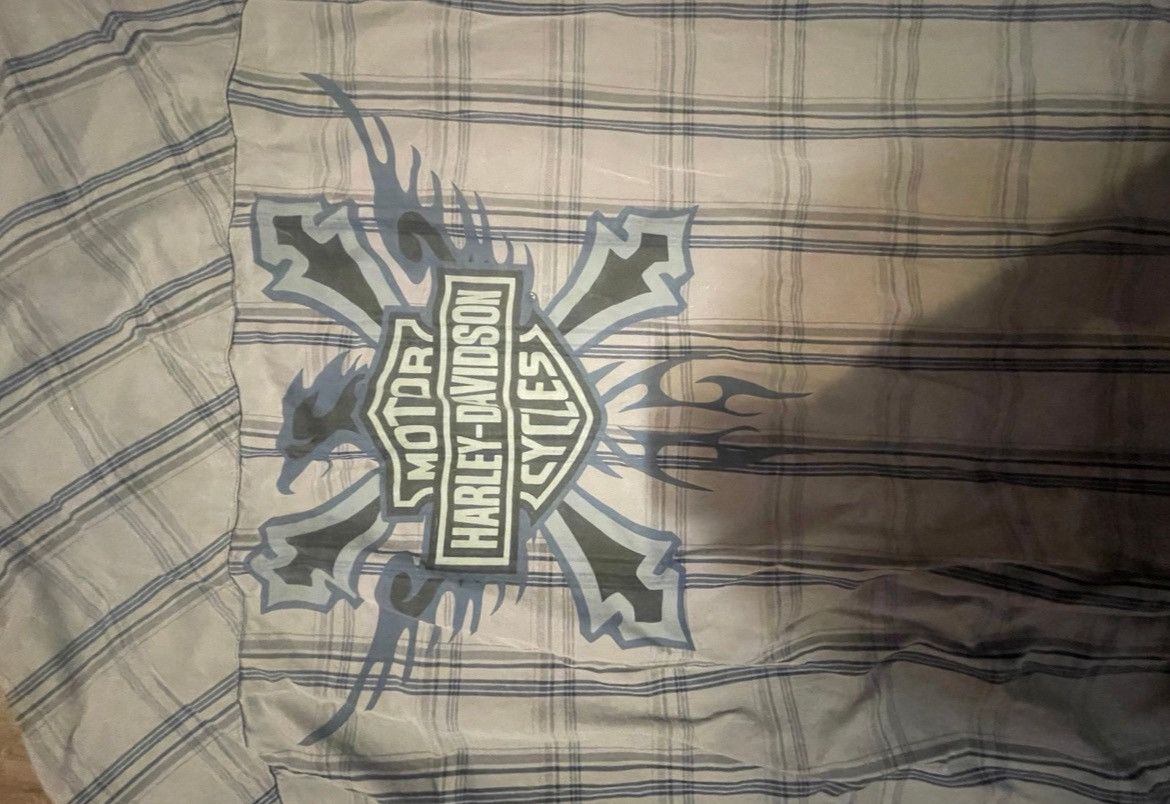 Harley Davidson Harley-Davidson Plaid Button-Up Shirt Men’s M Biker Size US M / EU 48-50 / 2 - 6 Thumbnail