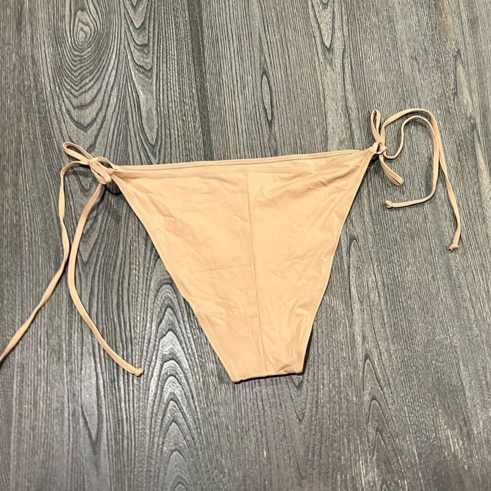 SKIMS NWT Skims Recycled Swim Low Rise Tie Bikini Bottom 4X Size ONE SIZE - 4 Thumbnail