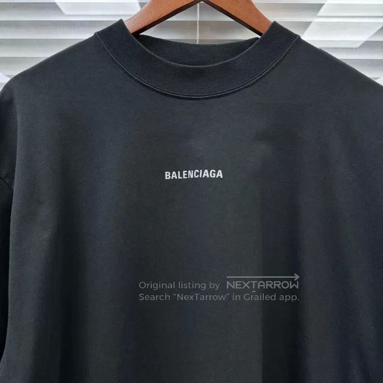 Balenciaga Balenciaga Reflective Logo Short Sleeve T-Shirt Size US M / EU 48-50 / 2 - 4 Thumbnail