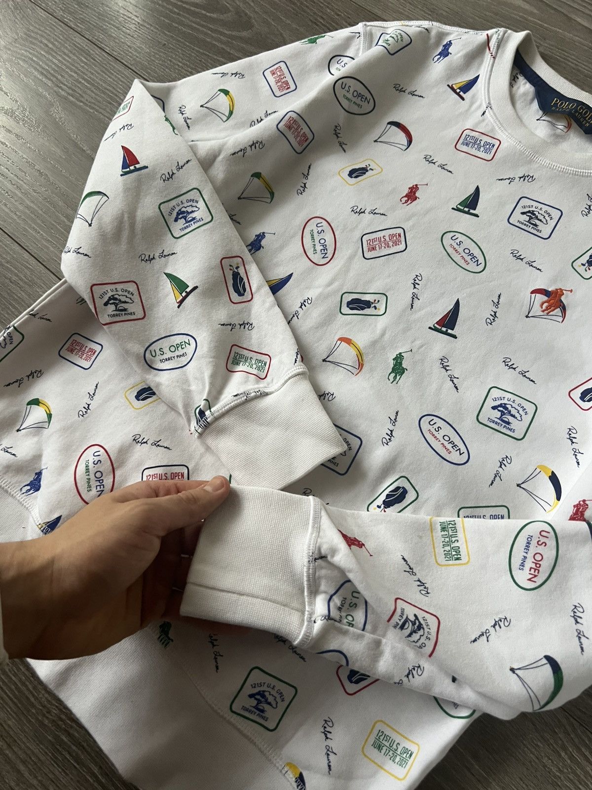 Polo Ralph Lauren × RLX Ralph Lauren ‼️Polo Ralph Lauren New Collection QR Tag Monogram Sweatshirt Size US XS / EU 42 / 0 - 13 Thumbnail