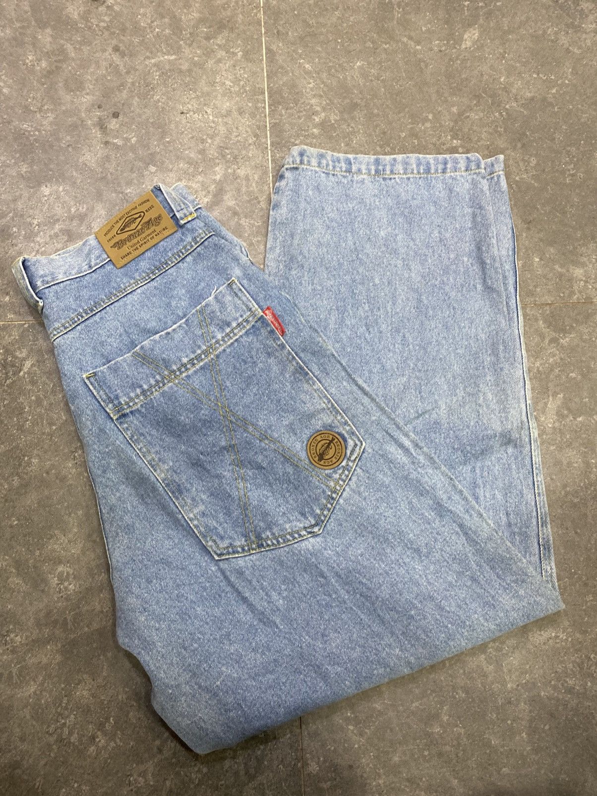 Blind Skateboards 90’s Vintage surf Bronze age baggy jeans Size US 31 - 1 Thumbnail