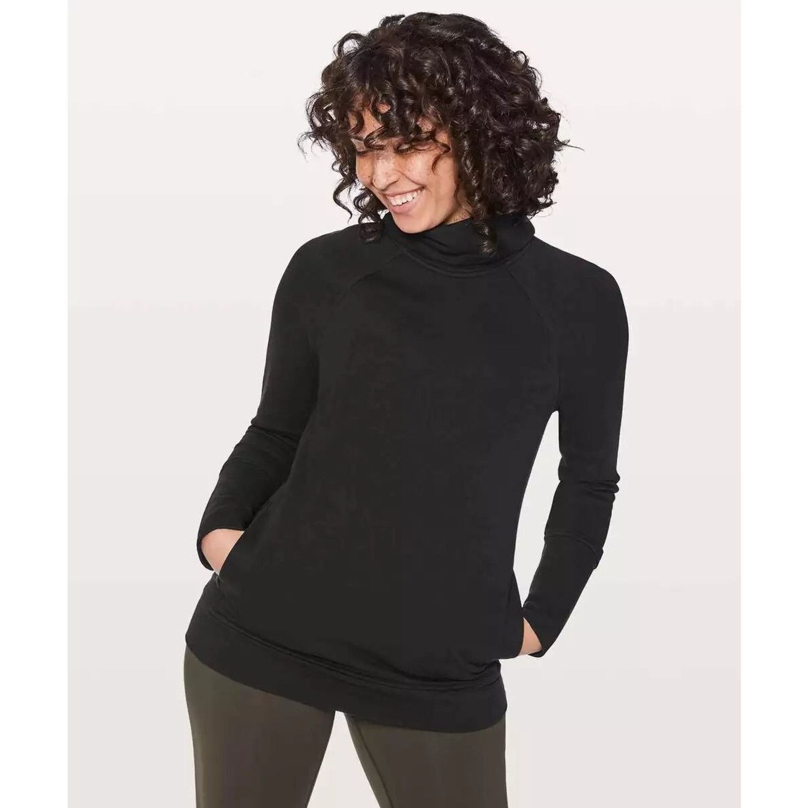 Lululemon Lululemon High Pullover pockets top Black Size 6 A000464 Size M / US 6-8 / IT 42-44 - 1 Thumbnail