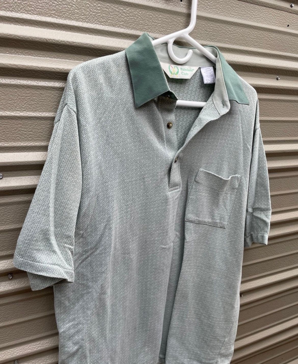 Other Vintage Palmland Club Polo Shirt Green Collar Mens Large Size US L / EU 52-54 / 3 - 5 Thumbnail