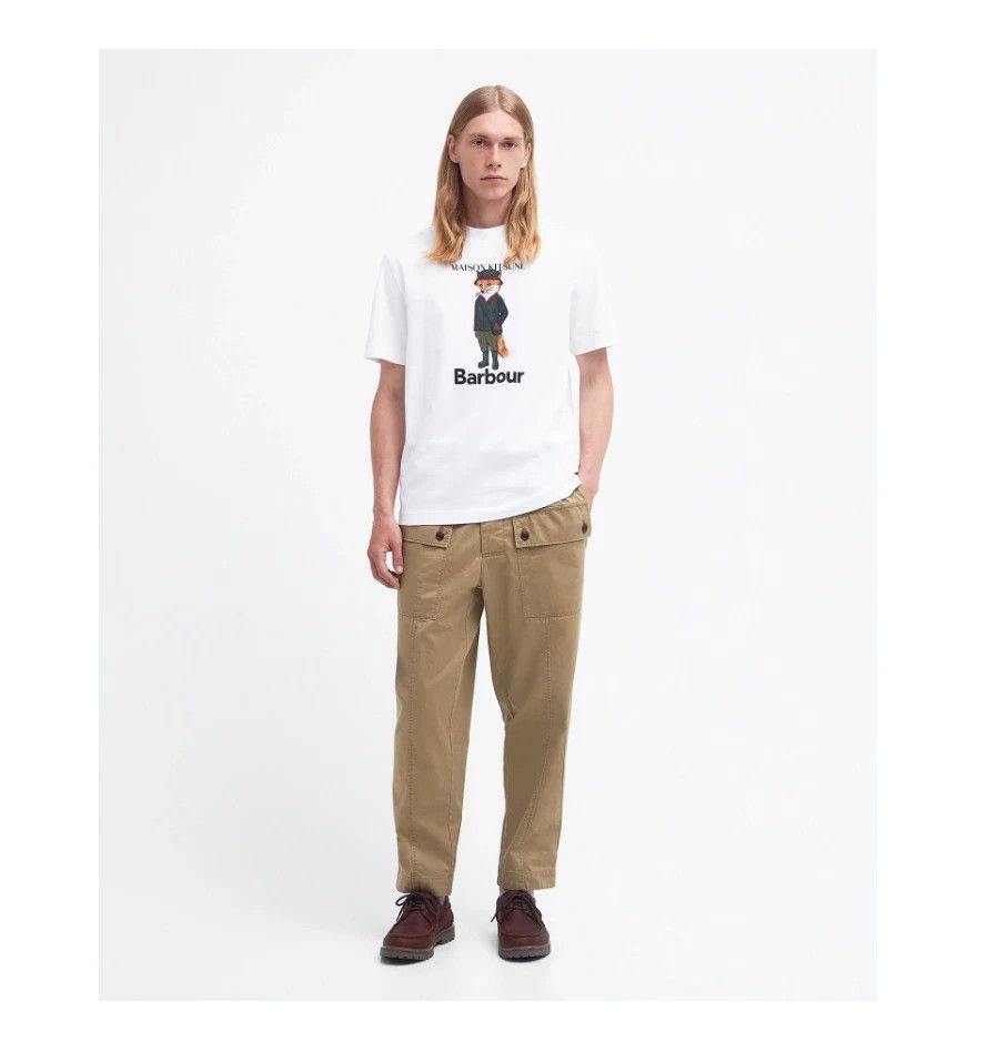 Barbour Beaufort Fox Cotton Logo Graphic T-Sh Size US M / EU 48-50 / 2 - 4 Thumbnail