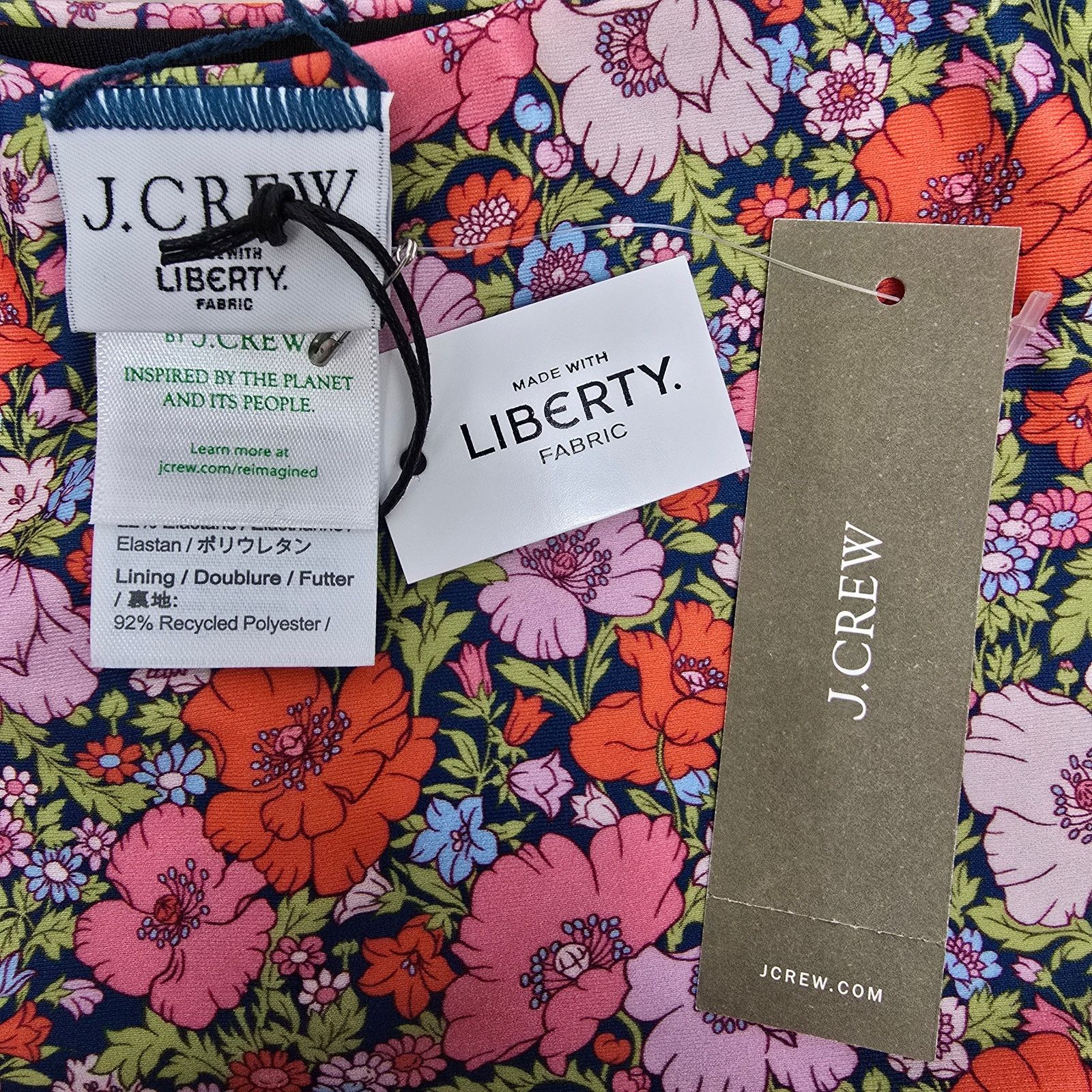 J.Crew NWT J.Crew high-rise cheeky bikini bottom Liberty Fabric 3X Size ONE SIZE - 8 Thumbnail