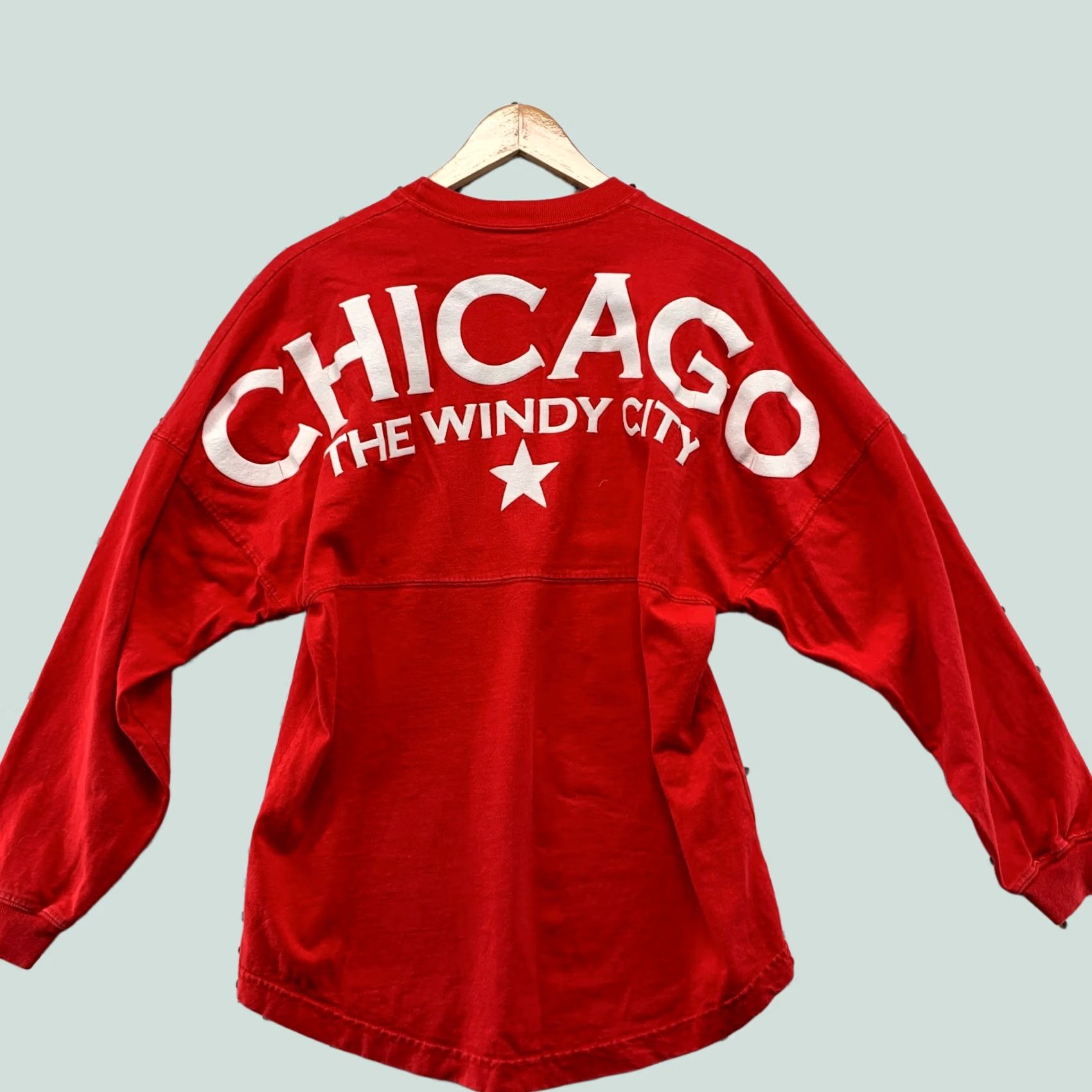ESPIRIT Spirit Chicago Windy City Shirt Mens XS Red Long Sleeve Pullover 20.5x28 Size US XS / EU 42 / 0 - 1 Thumbnail