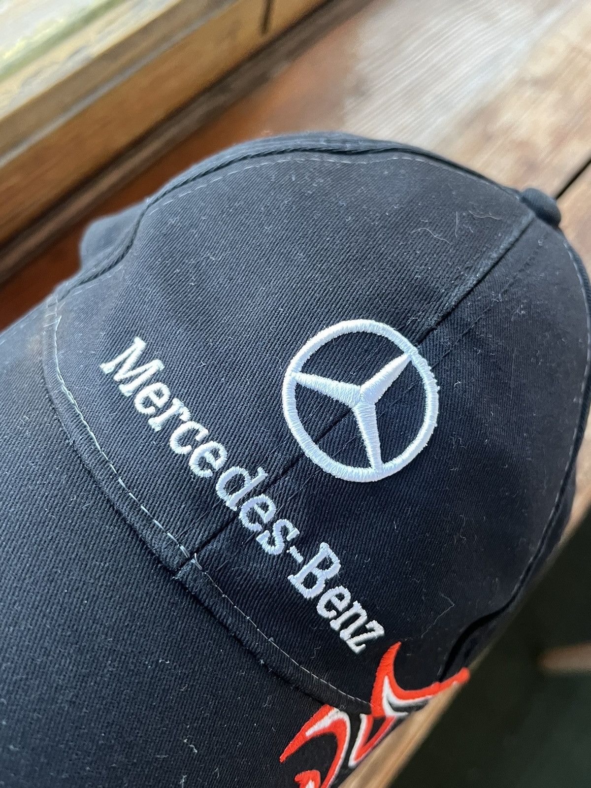 Mercedes-Benz Vintage Hat Mercedes Benz Flames Archival Cap Y2K Size ONE SIZE - 6 Thumbnail