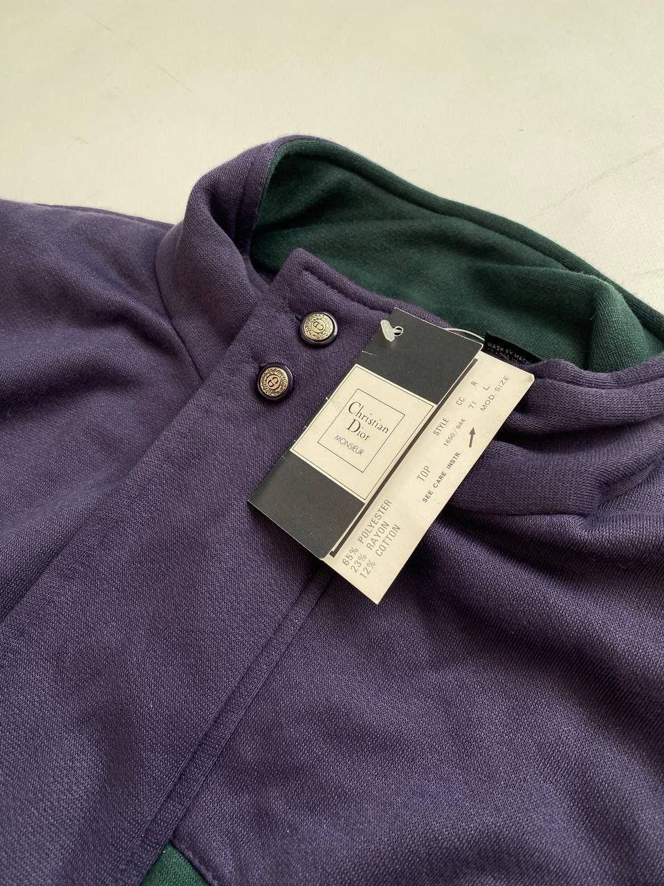 Christian Dior Monsieur Vintage 1980 Christian Dior Monsieur Full Zip Sweater Size US L / EU 52-54 / 3 - 4 Thumbnail