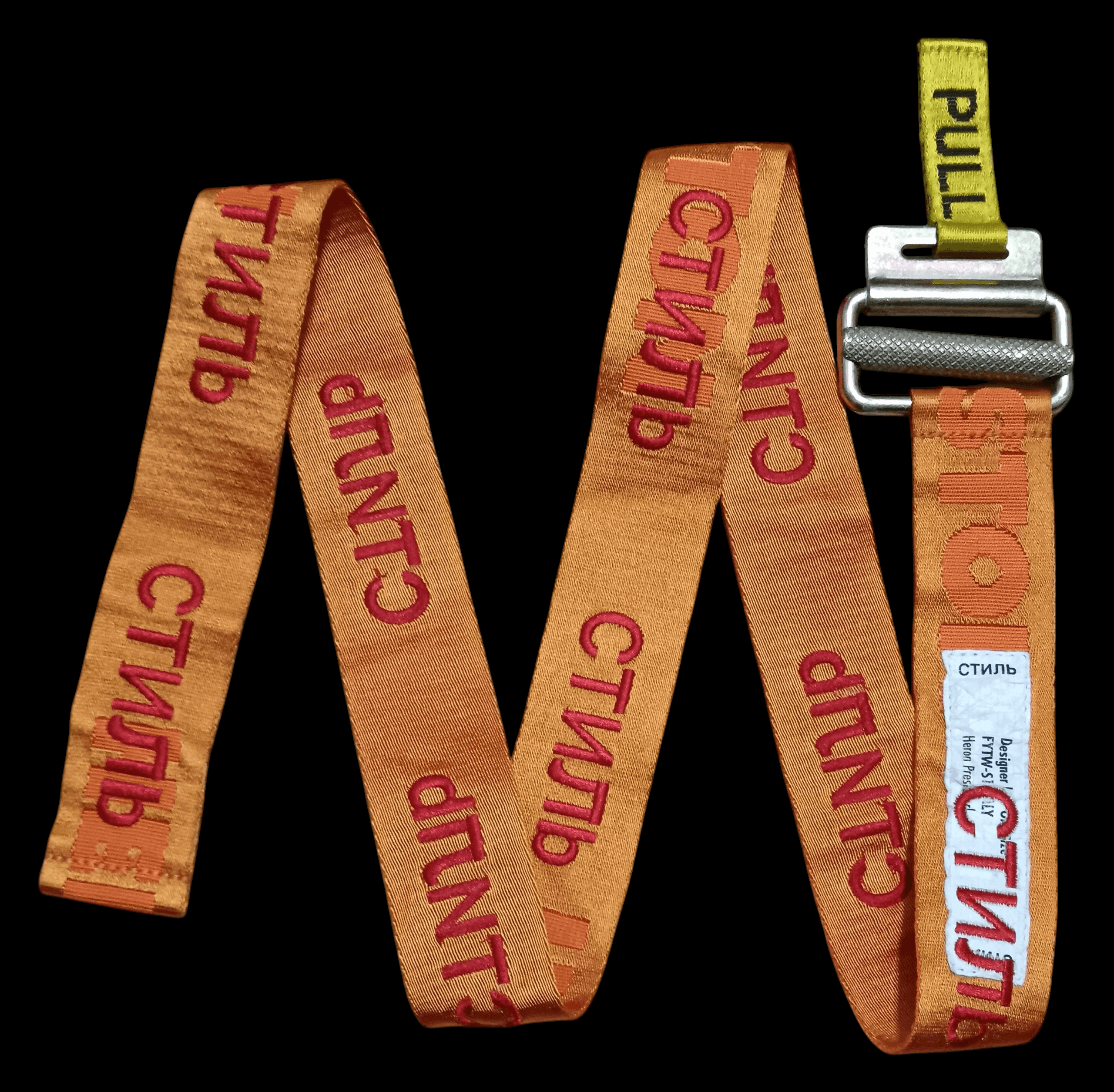 Heron Preston HERON PRESTON EMBROIDERED LOGO INDUSTRIAL JACQUARD BELT Size ONE SIZE - 1 Thumbnail