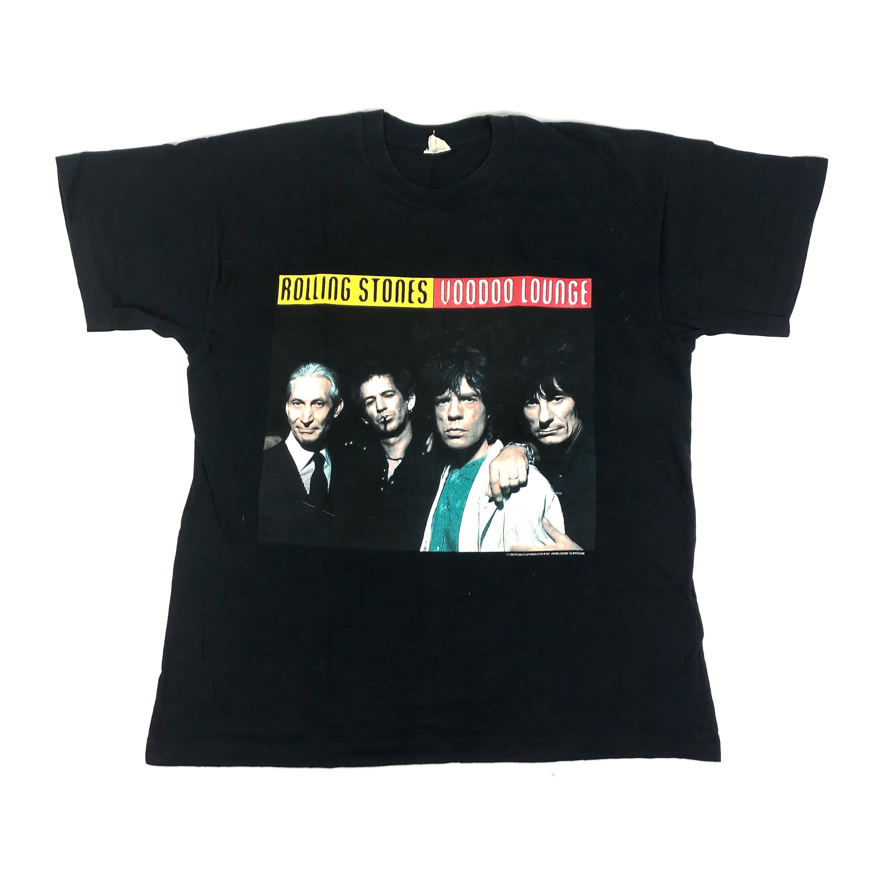Pre-owned Band Tees X The Rolling Stones Vintage T-shirt 1995 In Black