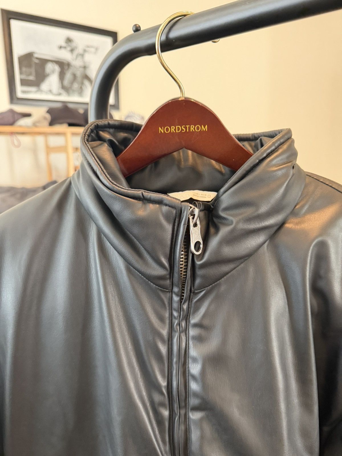 Zara ZARA Faux Leather Bomber Size US L / EU 52-54 / 3 - 2 Thumbnail