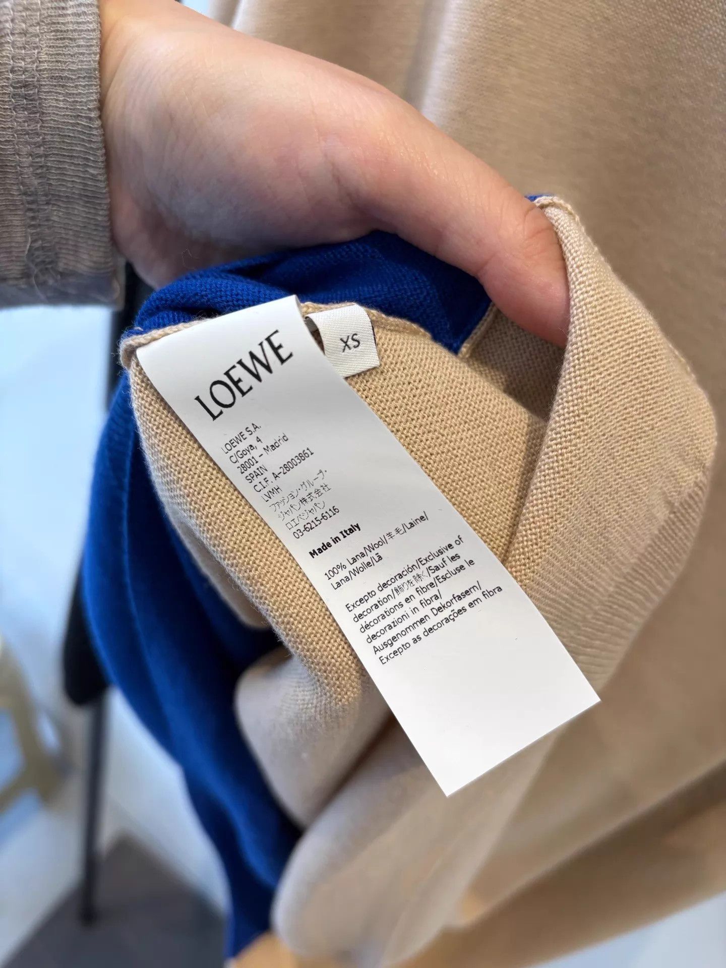 Loewe Loewe Royal Blue Colorblock Polo Neck Wool Sweater XS NWT Size US XS / EU 42 / 0 - 4 Thumbnail