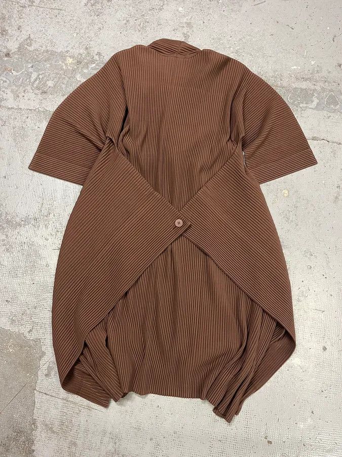 Issey Miyake Issey Miyake Brown Plissed Jacket Size US M / EU 48-50 / 2 - 6 Thumbnail
