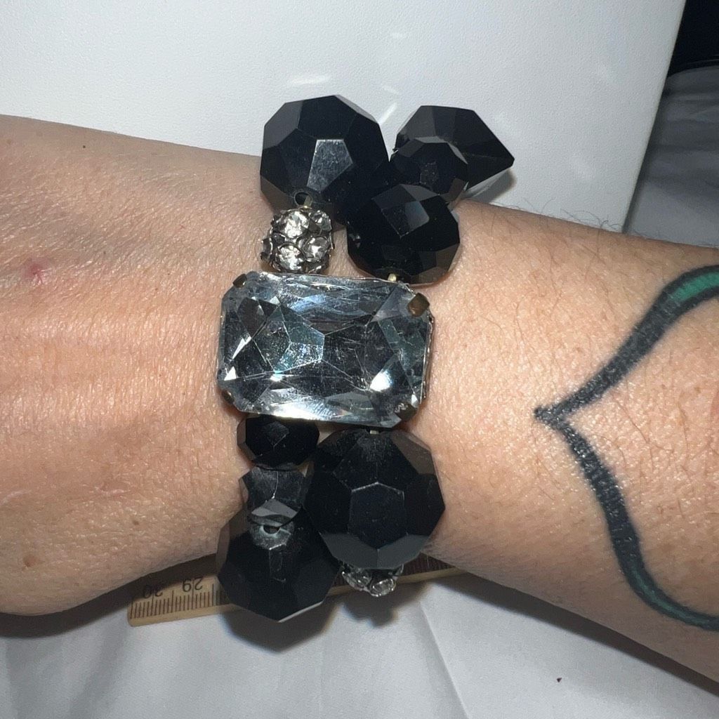 Vintage Vintage Stretch Chunky Acrylic Beaded Bracelet Size ONE SIZE - 1 Thumbnail