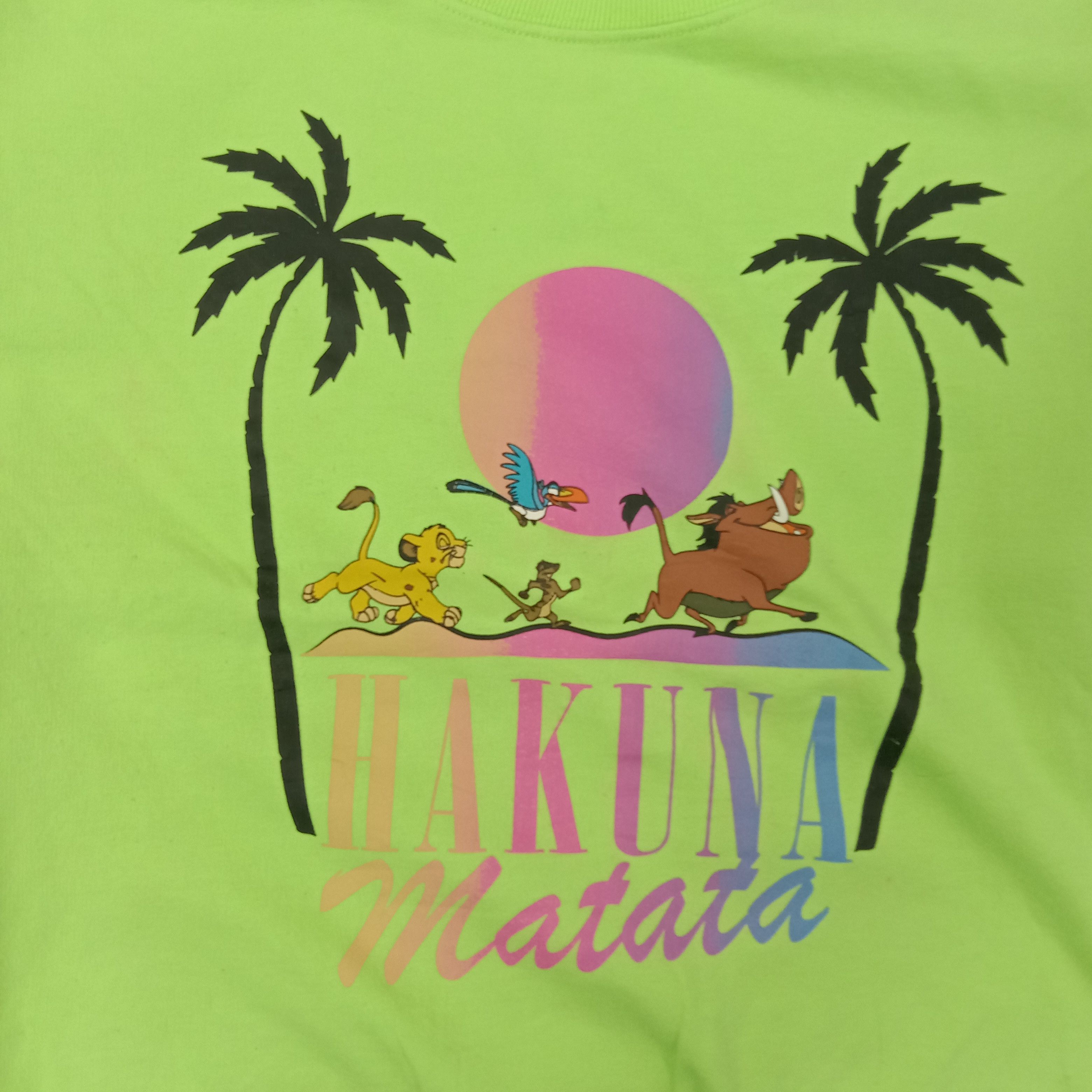 Disney Hakuna Matata Disney Movie Promo Sweatshirt C243N13 Size US L / EU 52-54 / 3 - 2 Thumbnail