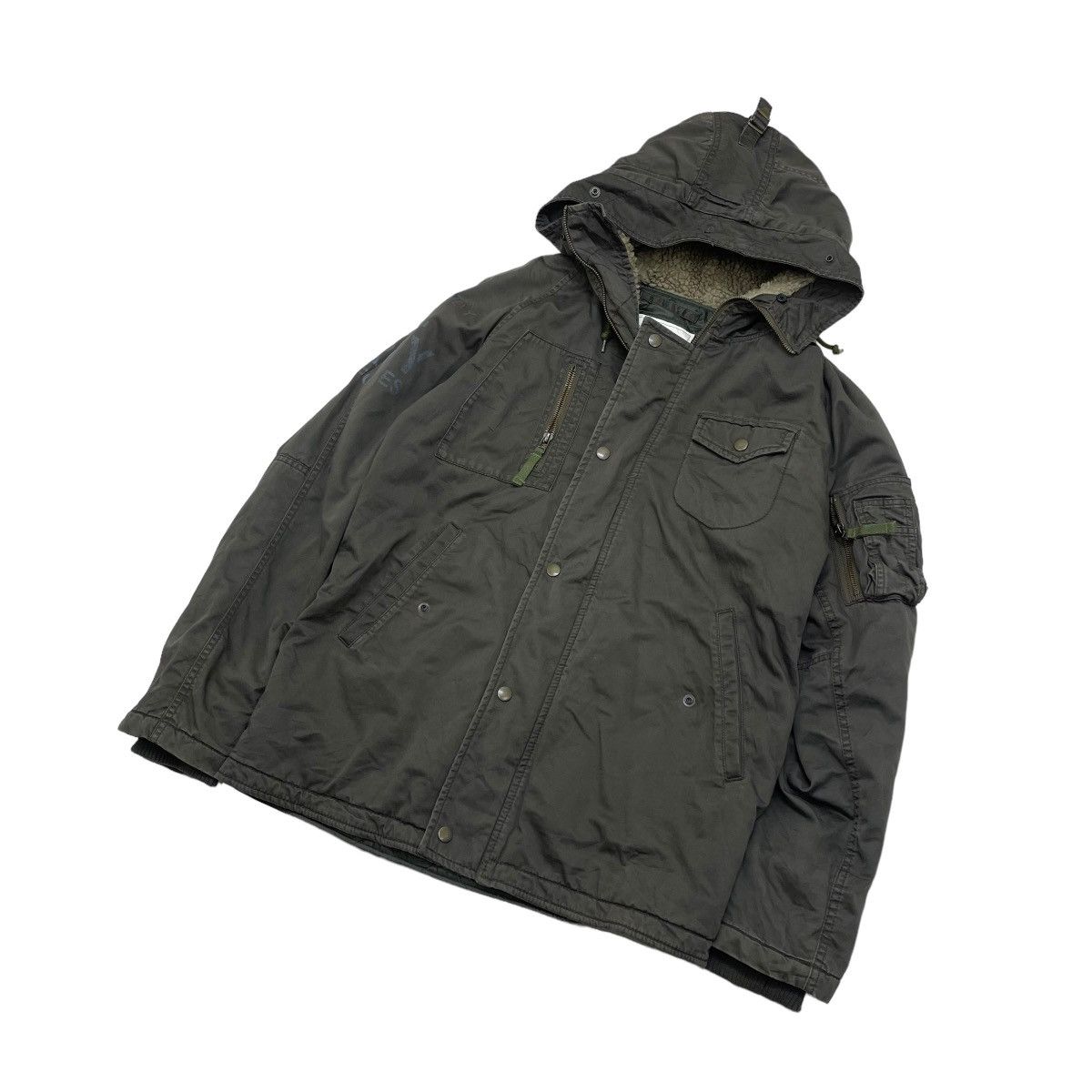 Japanese Brand Japanese Brand Purple And Yellow Hooded Jacket Size US M / EU 48-50 / 2 - 2 Thumbnail
