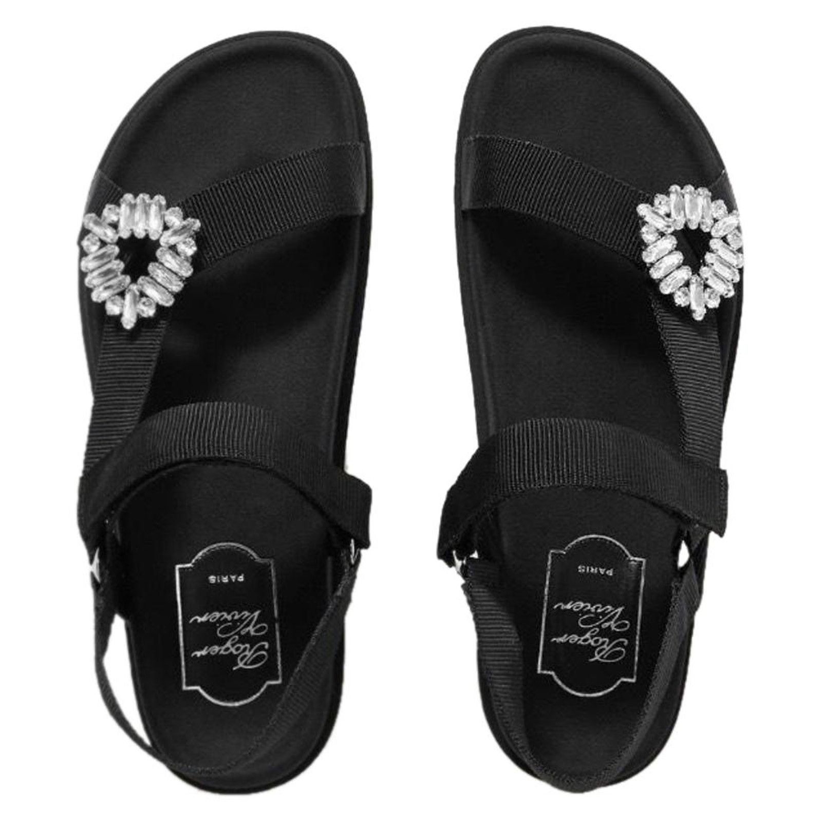 Roger Vivier Trekky viv crystal embellished sandals Size US 10 / IT 40 - 1 Thumbnail