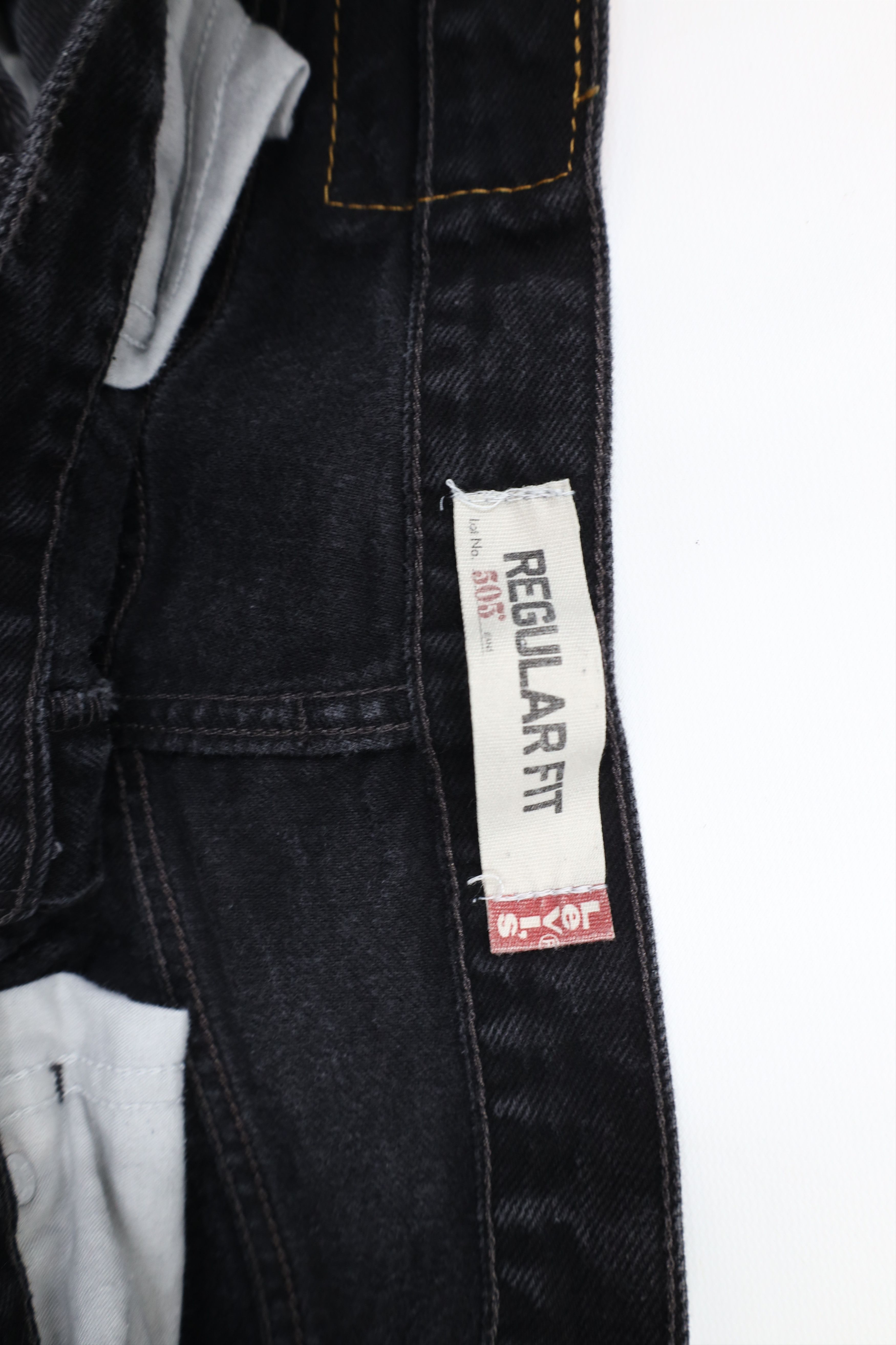 Levi's × Vintage Vintage Y2K Levis 505 Fit Straight Leg Denim Jeans Black Size US 34 / EU 50 - 6 Thumbnail