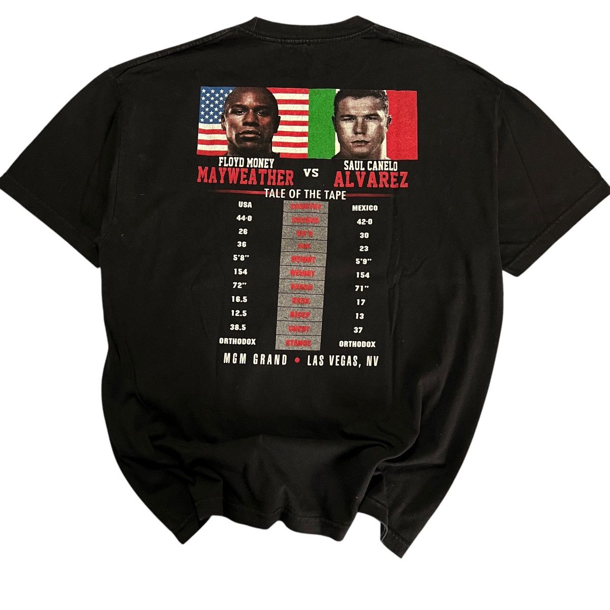 WWE Mayweather VS. Canelo Boxing promo tee 2013 Size US XL / EU 56 / 4 - 5 Thumbnail