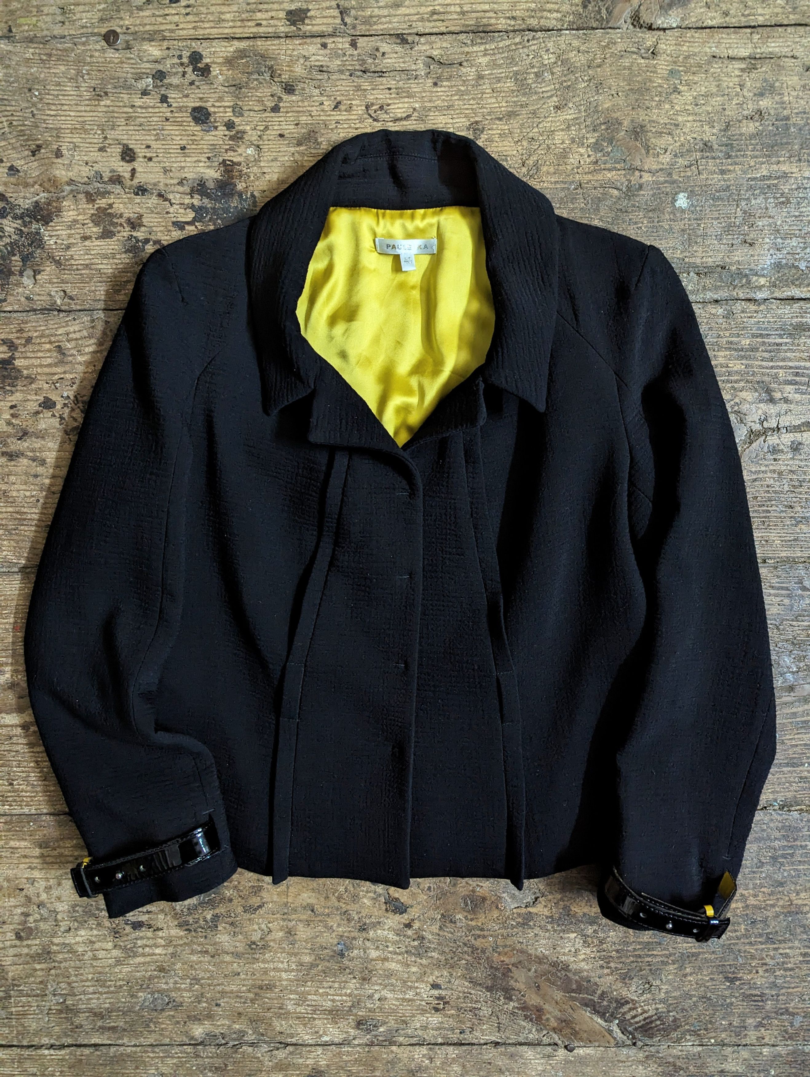 PAULE KA 00s Paule Ka Buckle Sleeve Wool Jacket Size M / US 6-8 / IT 42-44 - 1 Thumbnail