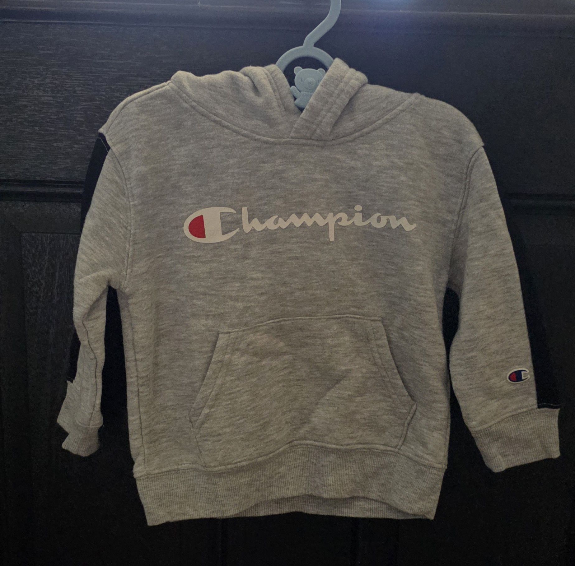 Champion Champion Gray Logo Hoodie 2T Size US XXS / EU 40 - 1 Thumbnail