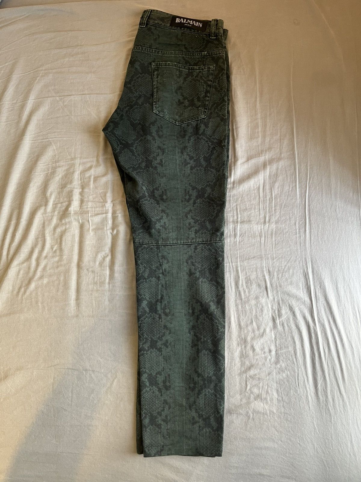Balmain Balmain biker jeans snakeprint Size US 30 / EU 46 - 2 Thumbnail