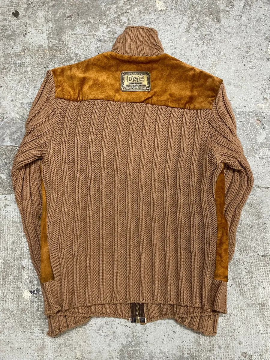 Dolce & Gabbana AW2002 Dolce & Gabbana Multi Zips Hybrid Leather & Wool Camel Jacket Size US M / EU 48-50 / 2 - 7 Thumbnail